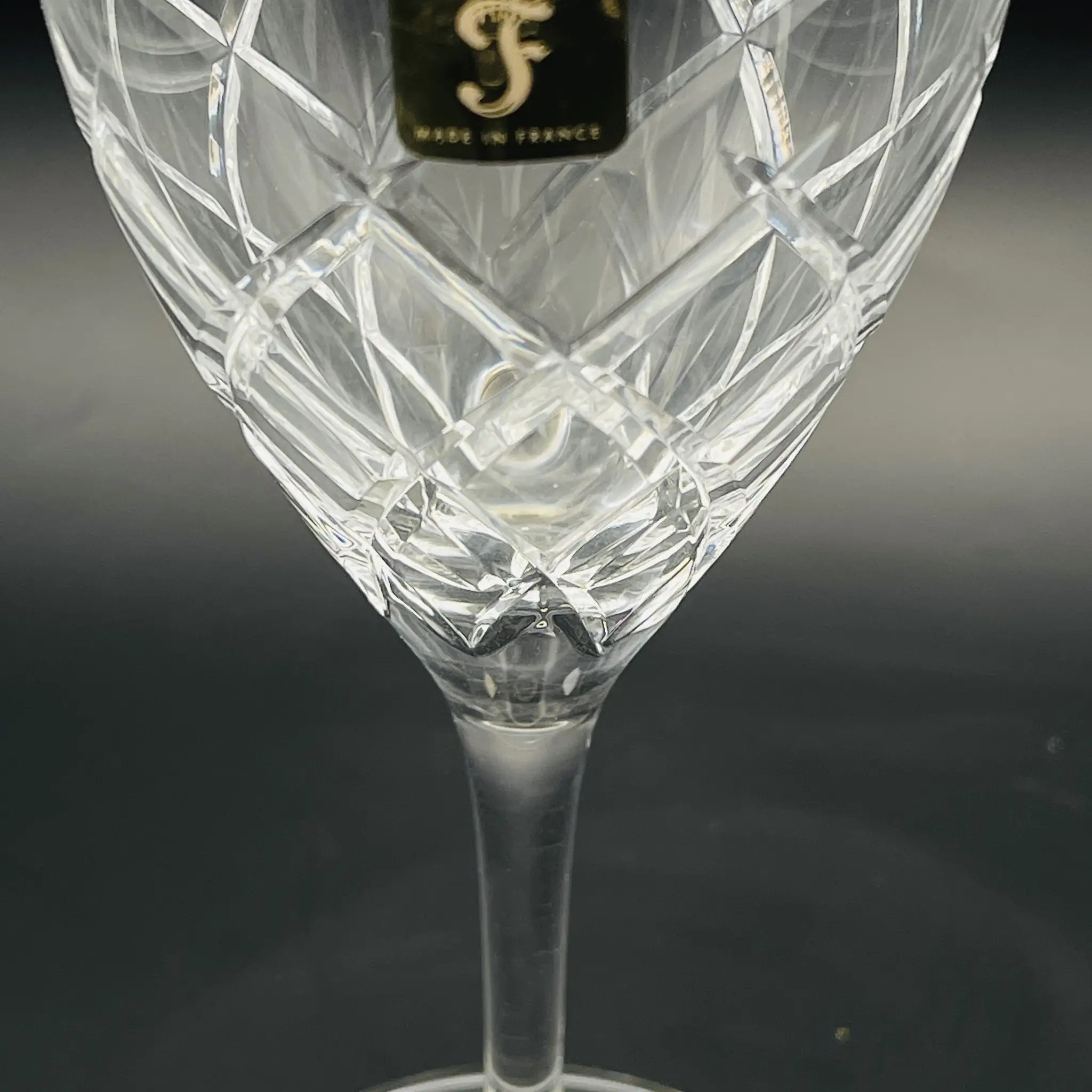 【リユース】 ワイングラスセット 2P / フランス / 24%pbo / 箱付き