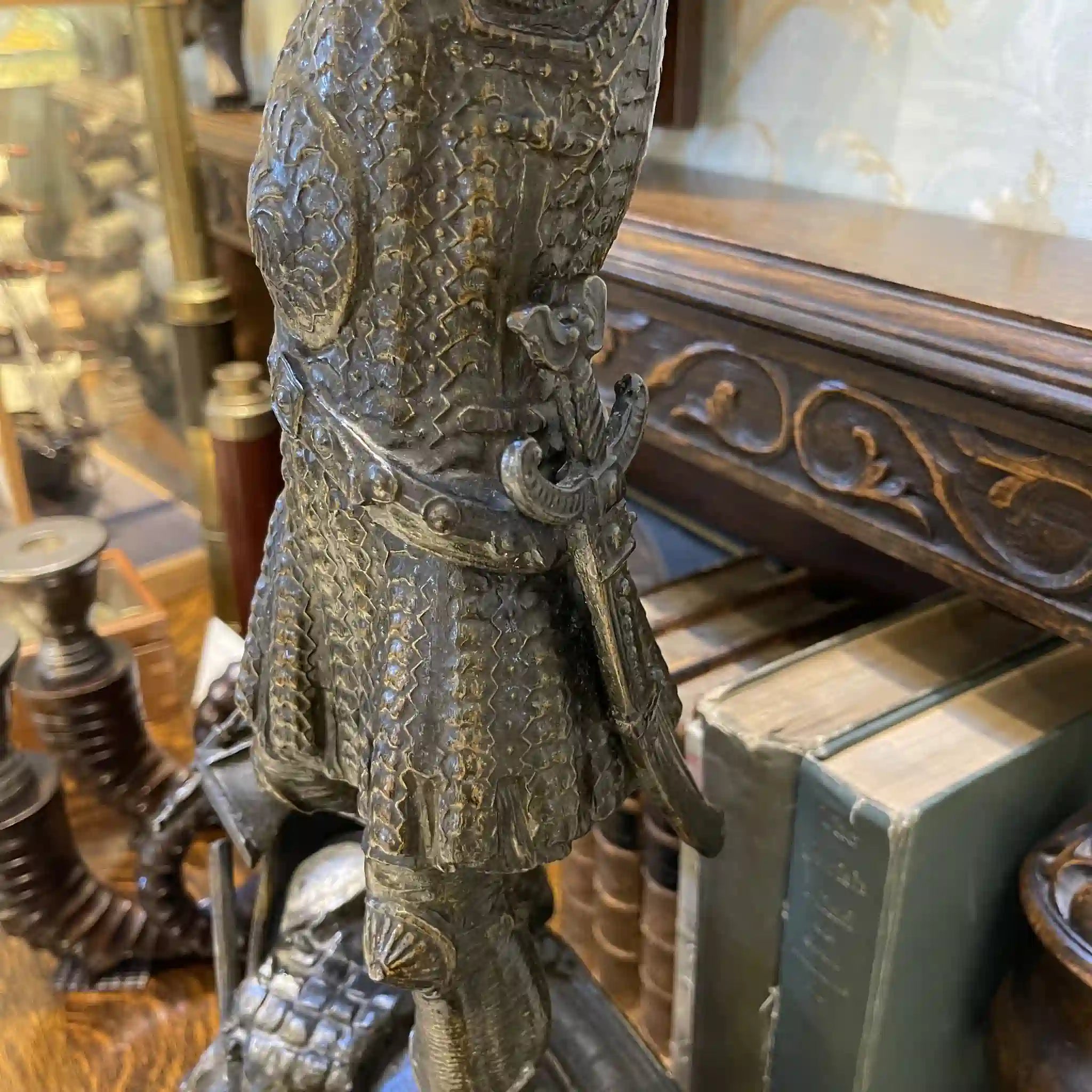 【アンティーク】 ブロンズ像 / 中世の戦士 / 20世紀初頭(推定) / ブロンズ / ヨーロッパ