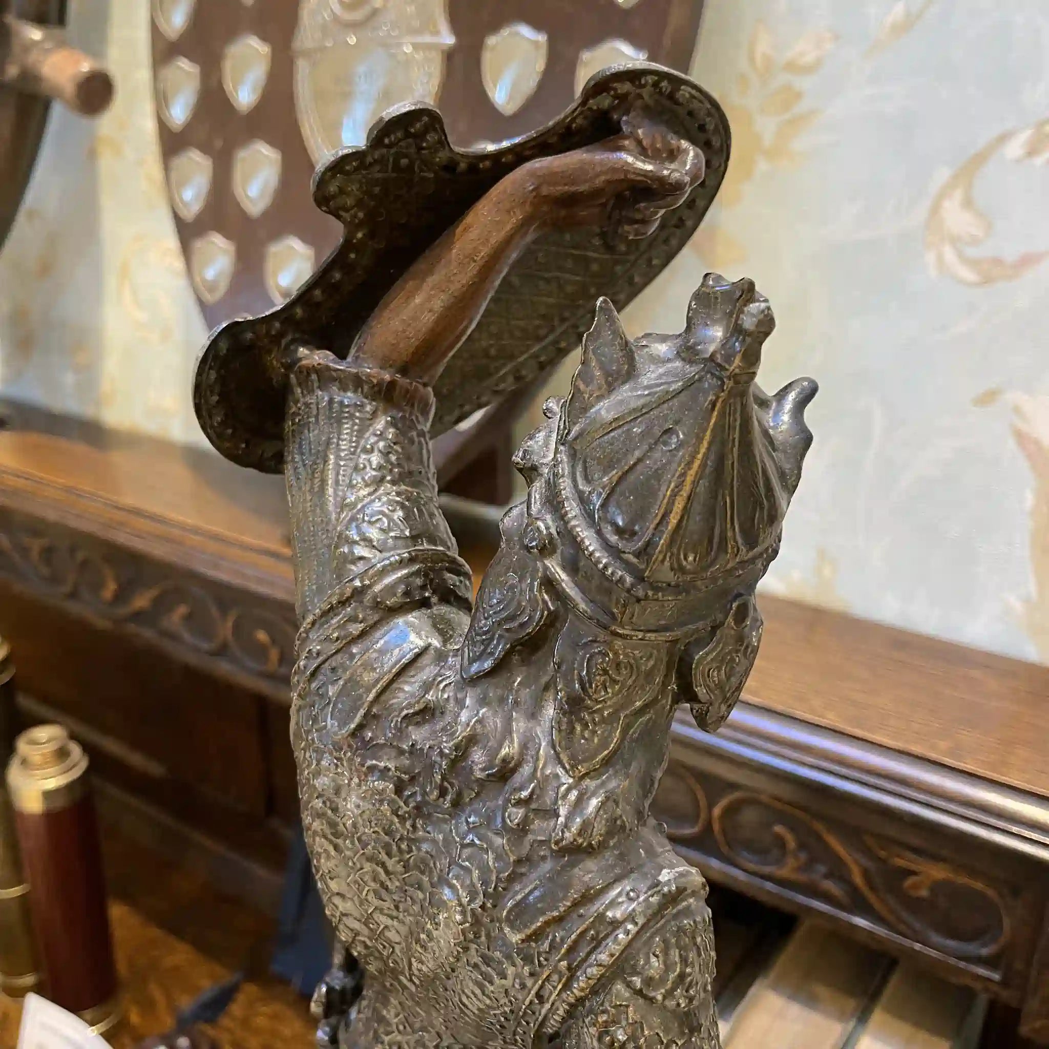 【アンティーク】 ブロンズ像 / 中世の戦士 / 20世紀初頭(推定) / ブロンズ / ヨーロッパ