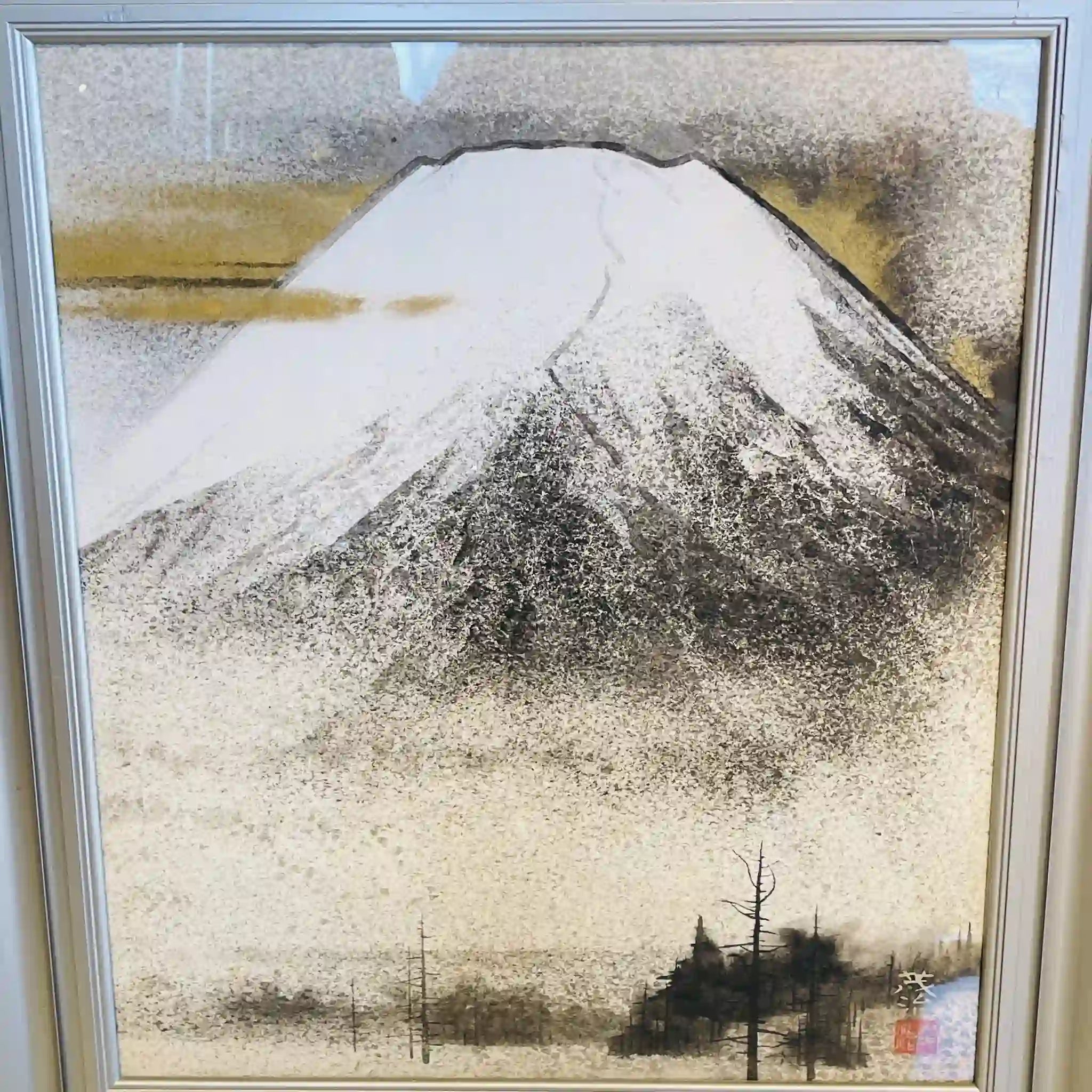 【アート/装飾品】 日本画 / 栗本茂治 / 『富士』