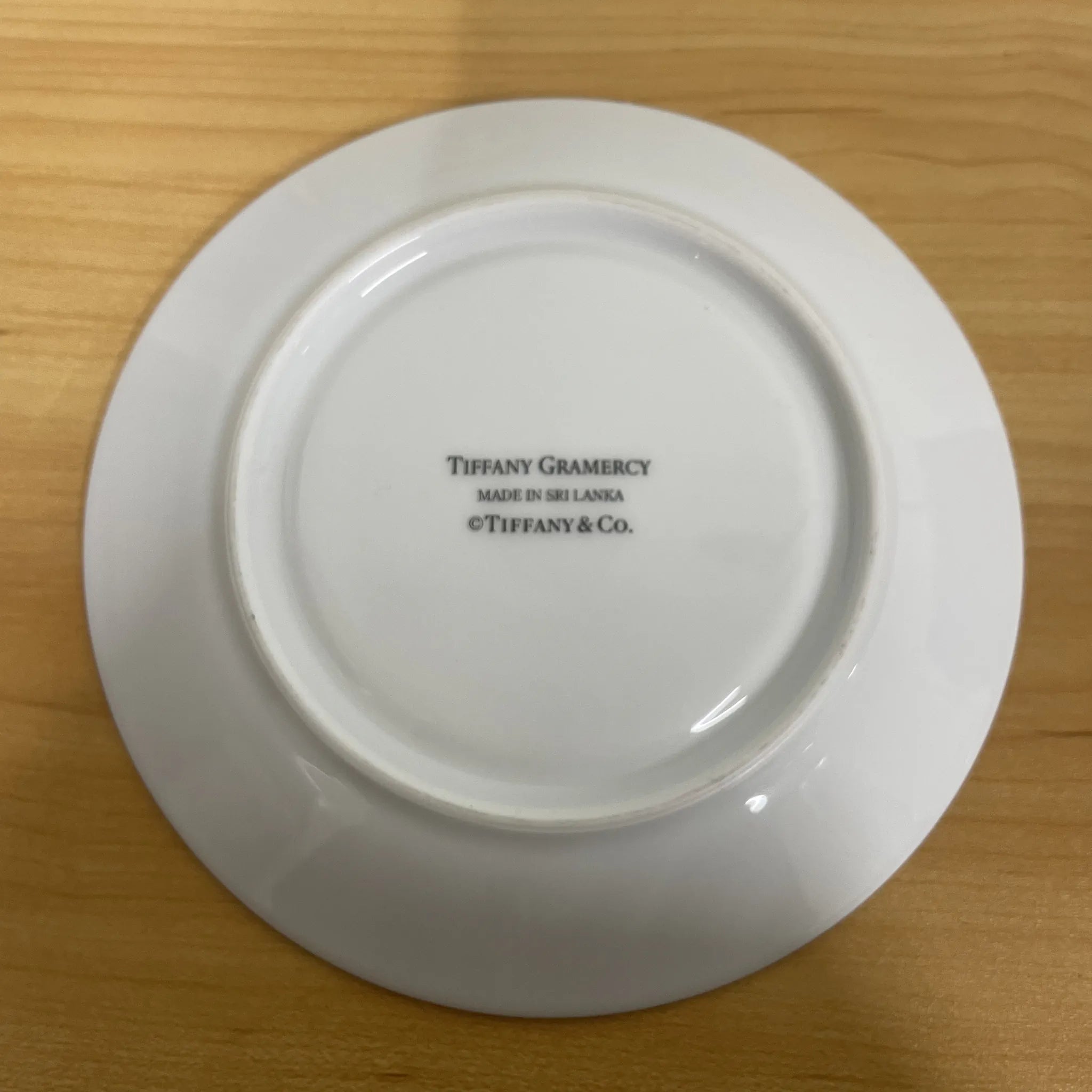 【リユース】 カップ&ソーサー2P / Tiffany&Co. (ティファニー) / Gramercy / 1990-2010s / 磁器 / スリランカ / 銀彩