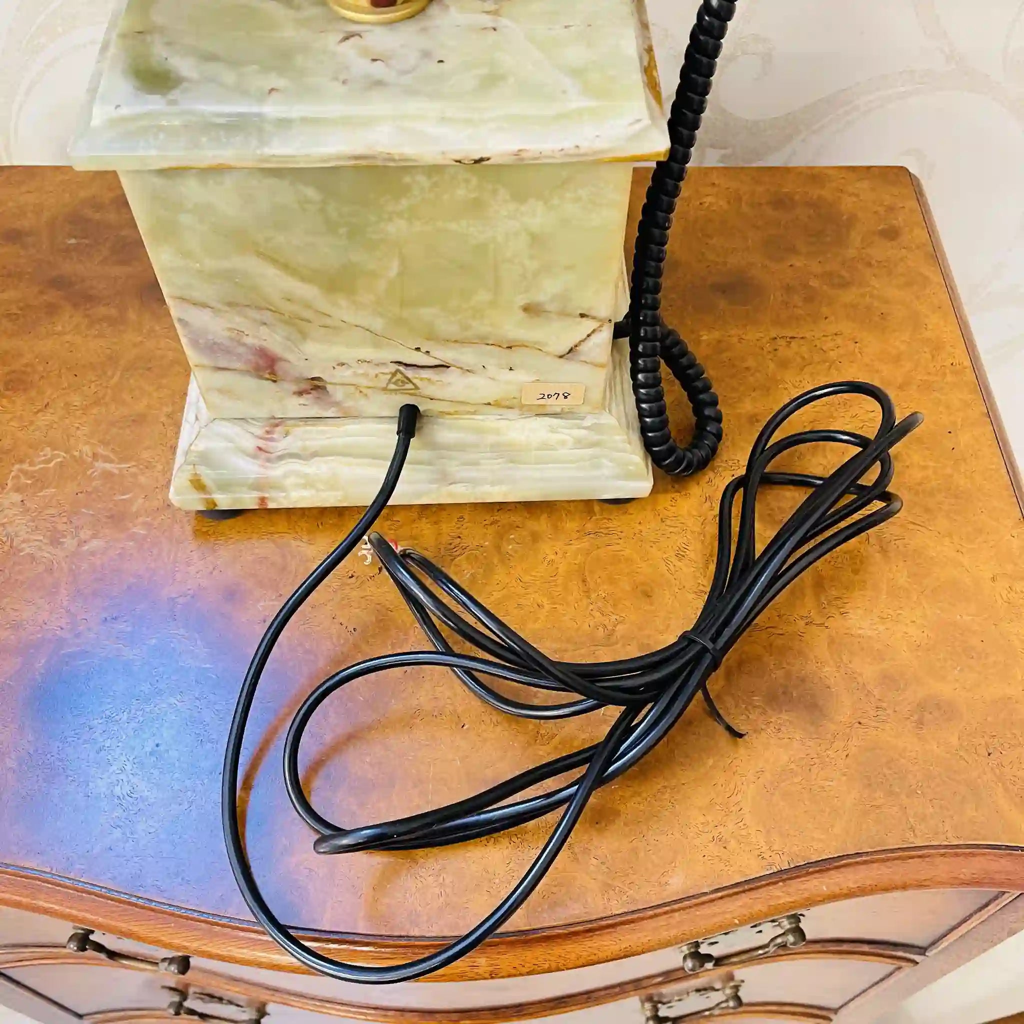 【リユース】 ダイヤル式電話機 / 日興電機製作所 / 大理石