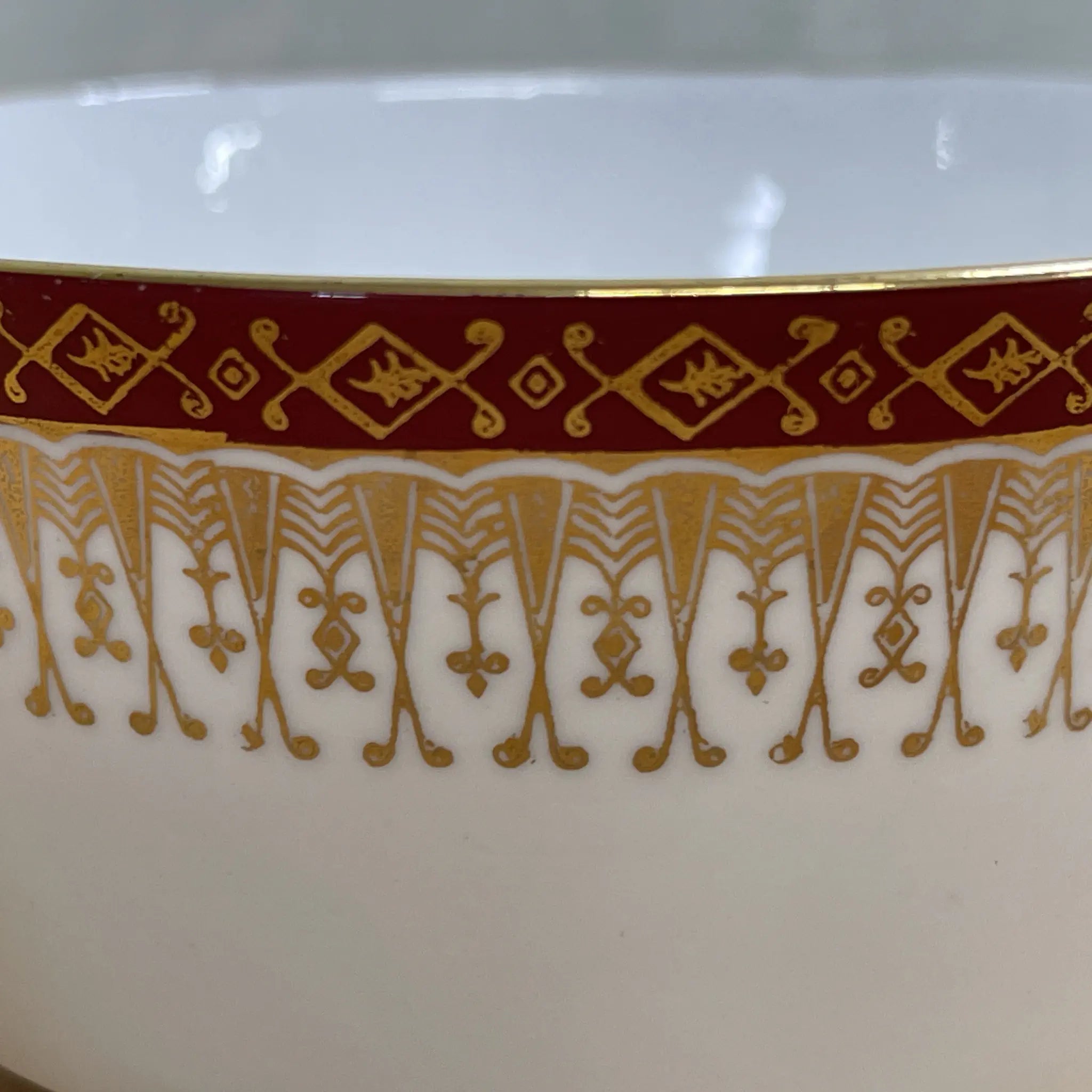 【复古】糖碗/ Royal Grafton / Majestic /估计20c中期/ Fine Bone China /英国/金彩