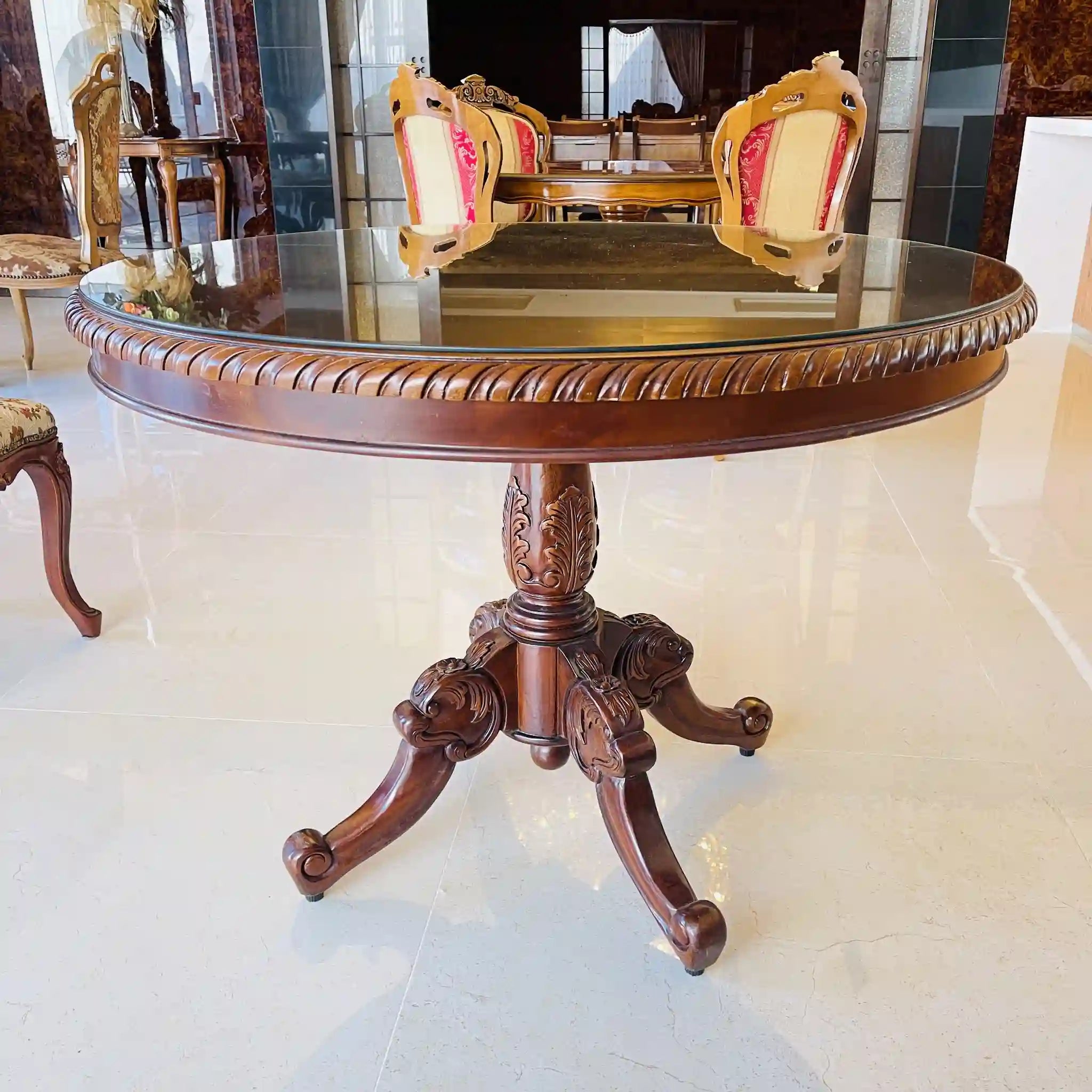 Antique dining table set / Italy