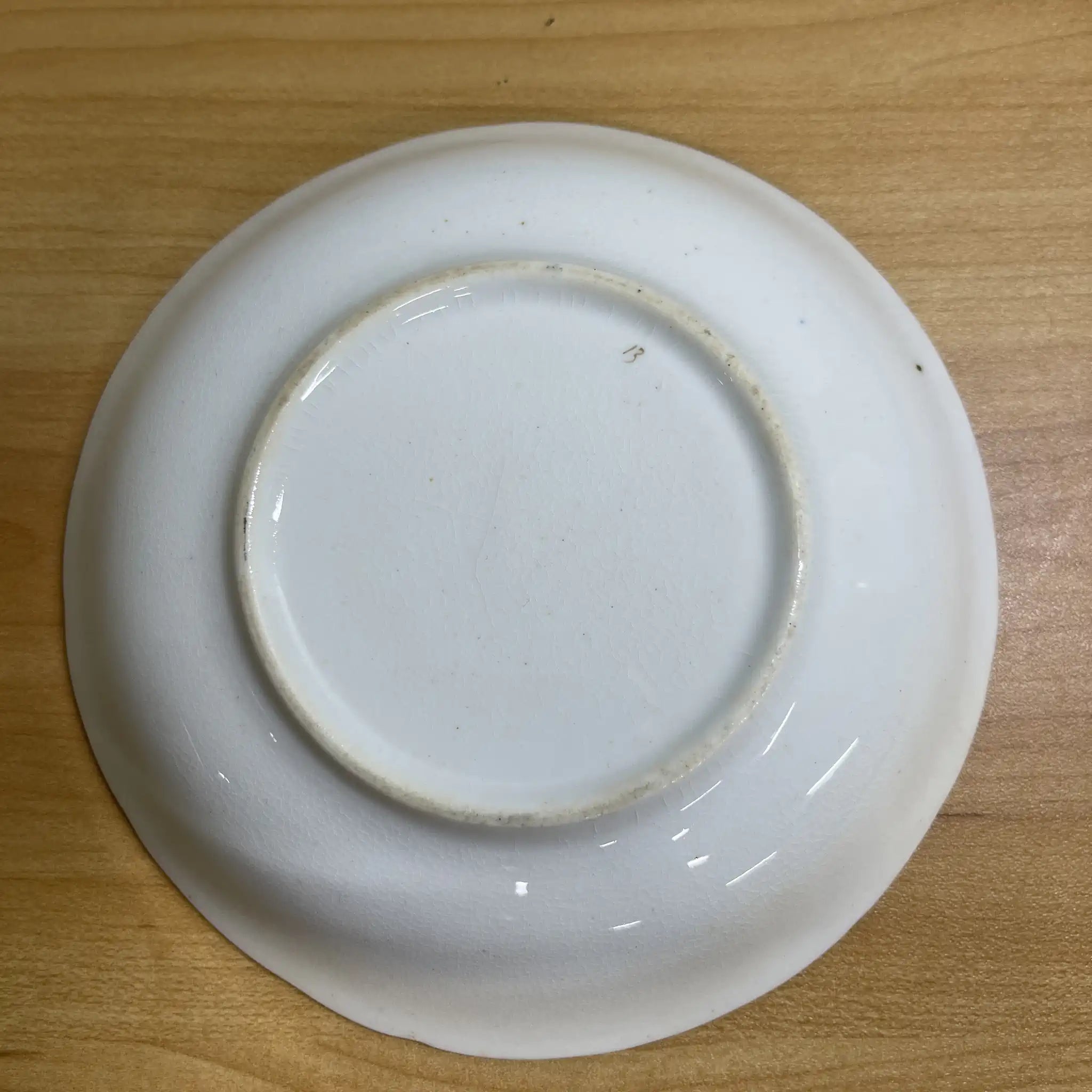 【古董】杯&碟子2p /推测19c后期/陶瓷器/金彩