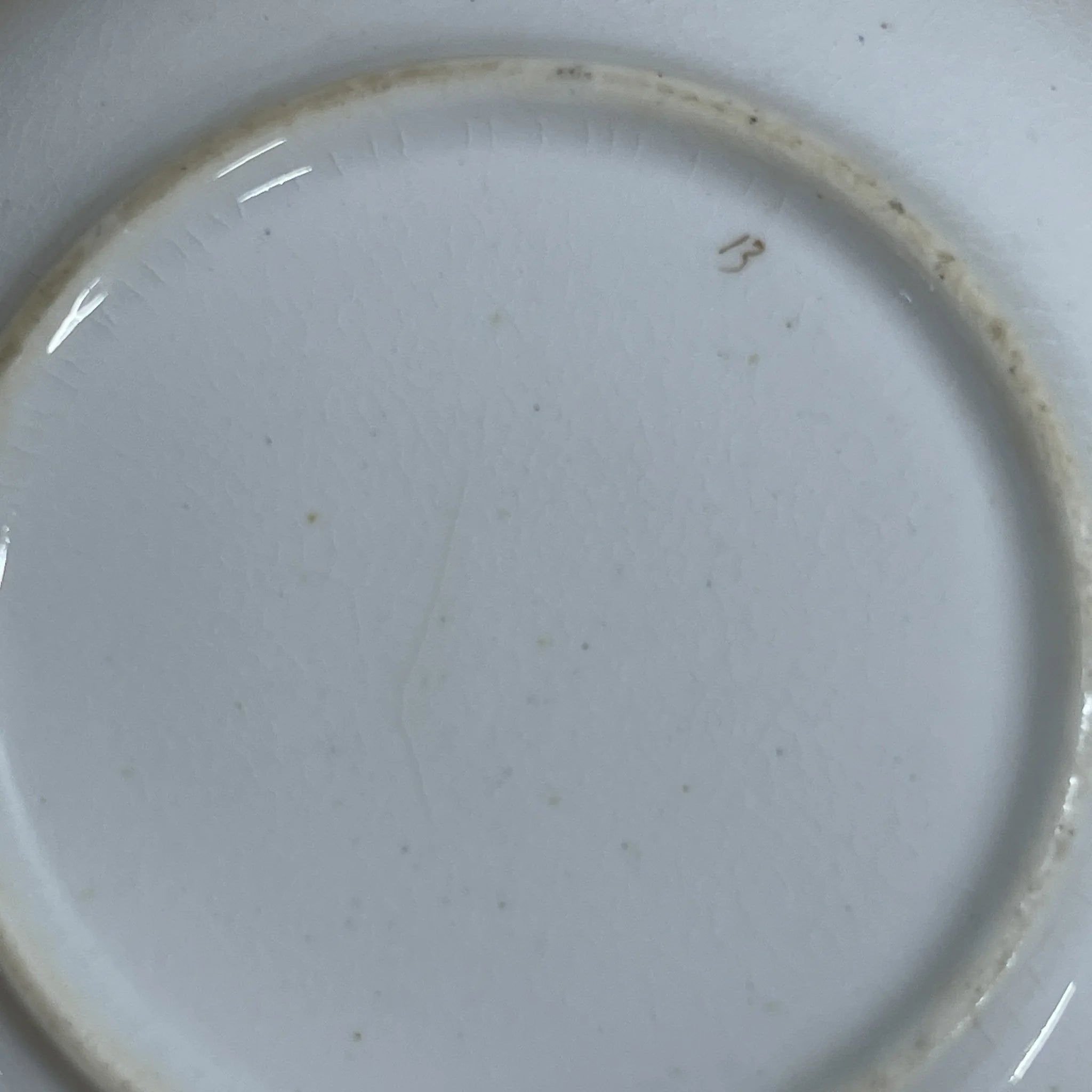 【古董】杯&碟子2p /推测19c后期/陶瓷器/金彩