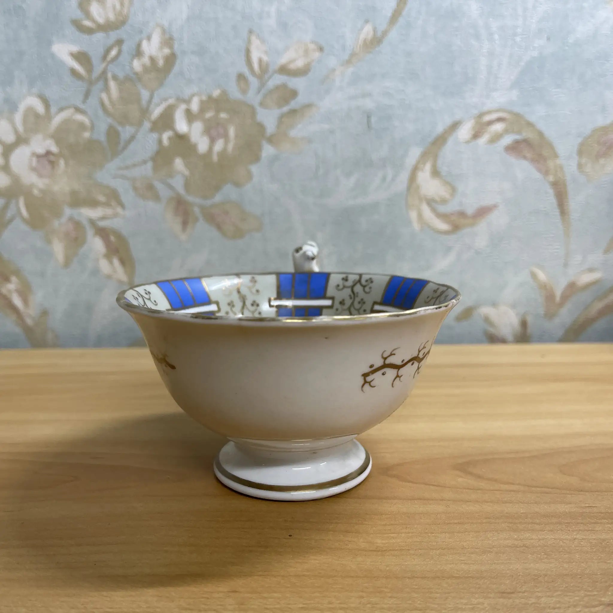 【古董】茶杯2p /推测19c后期/陶瓷器/金彩