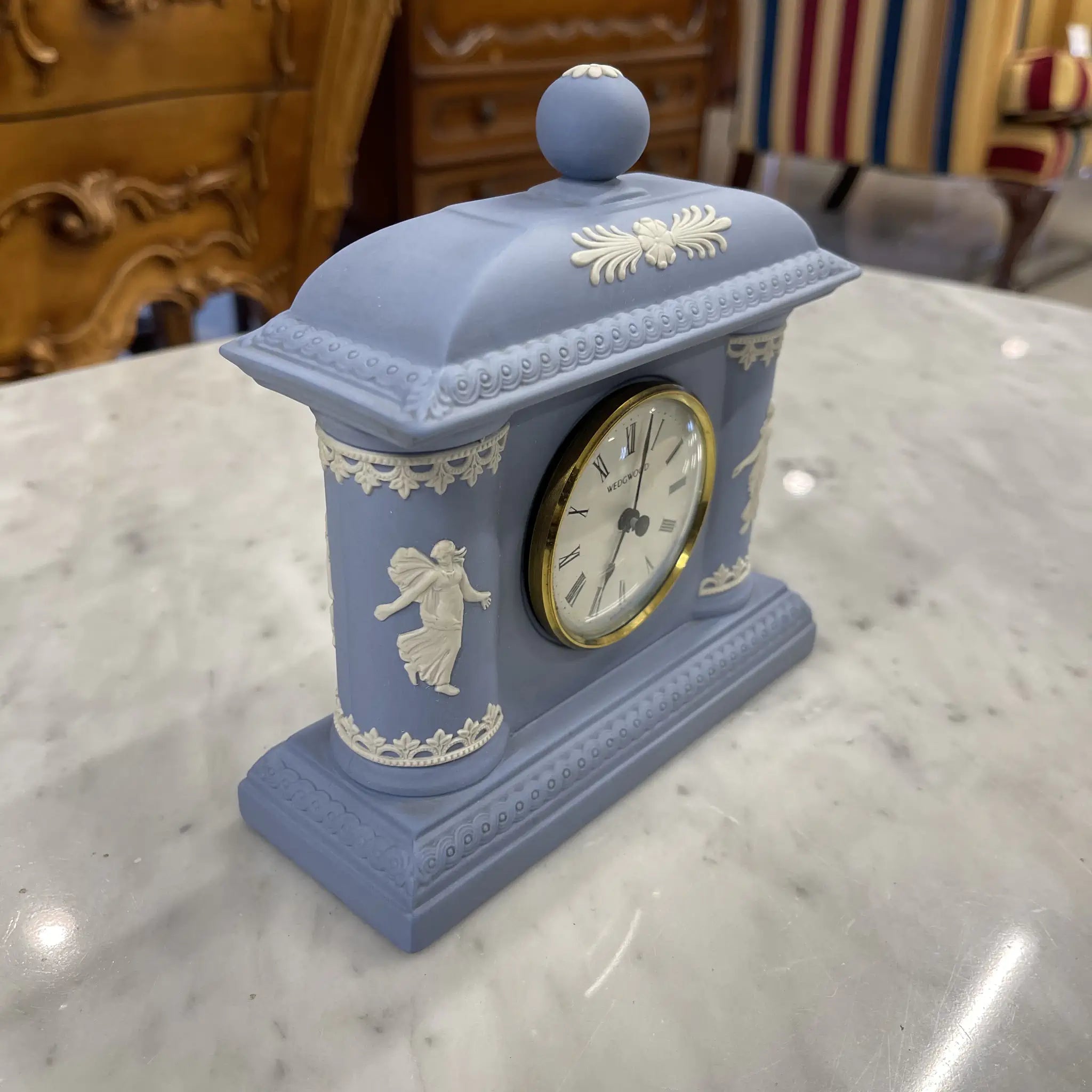 【アンティーク】 置き時計 / WEDGEWOOD(ウェッジウッド) / ジャスパーウェア / ストーンウェア / イギリス