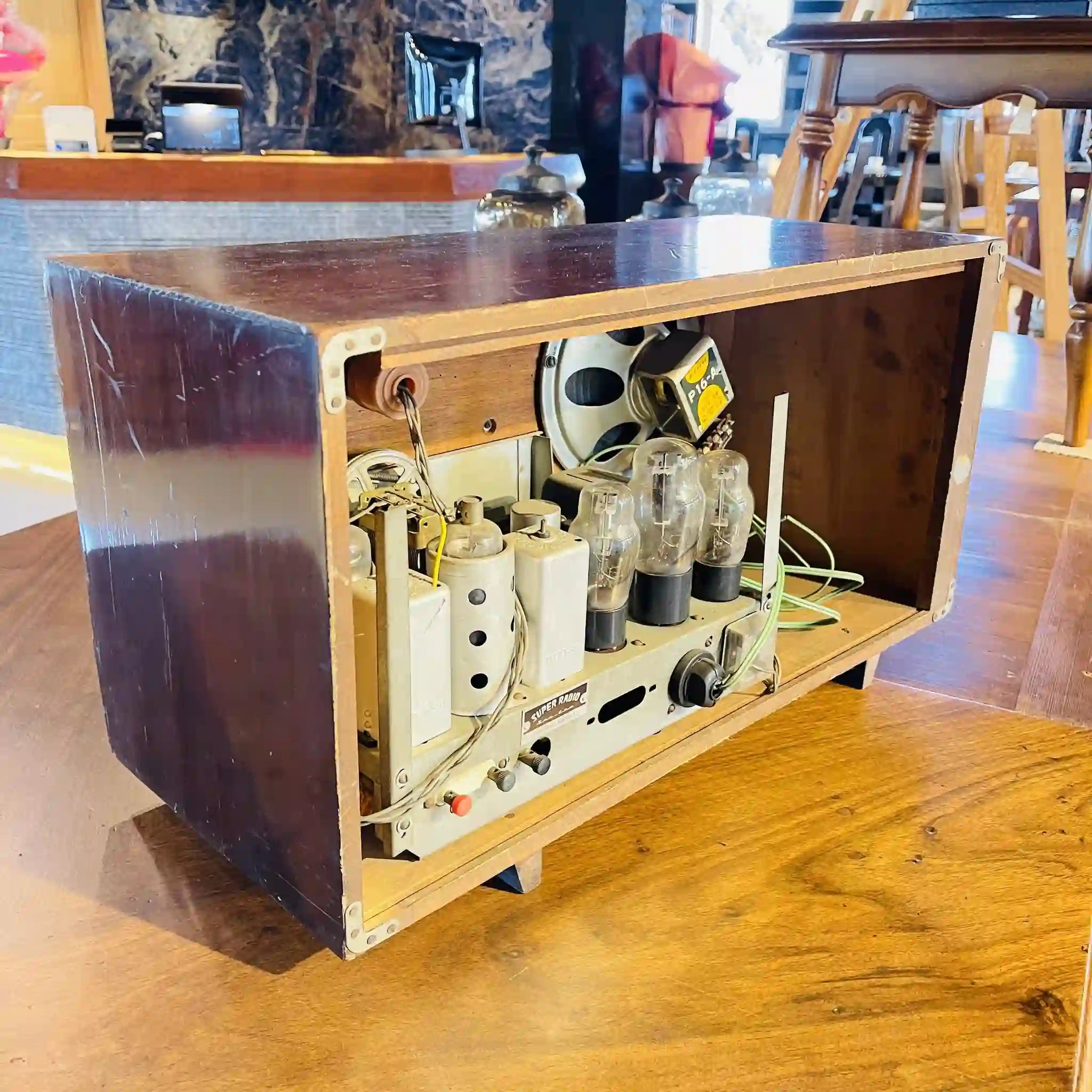 【リユース】 真空管ラジオ / 東京電機産業 / SRー2 / 電源プラグなし