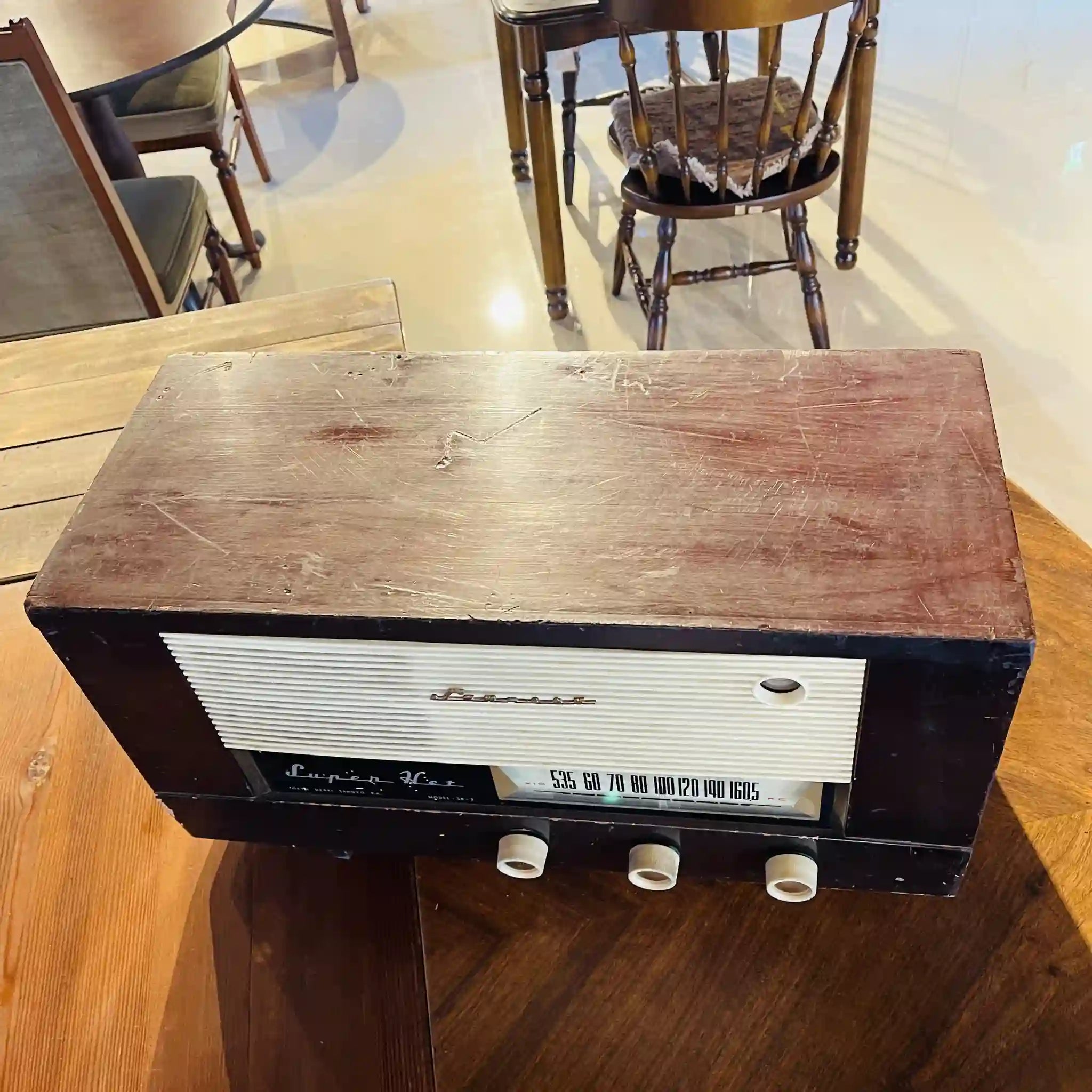 【リユース】 真空管ラジオ / 東京電機産業 / SRー2 / 電源プラグなし