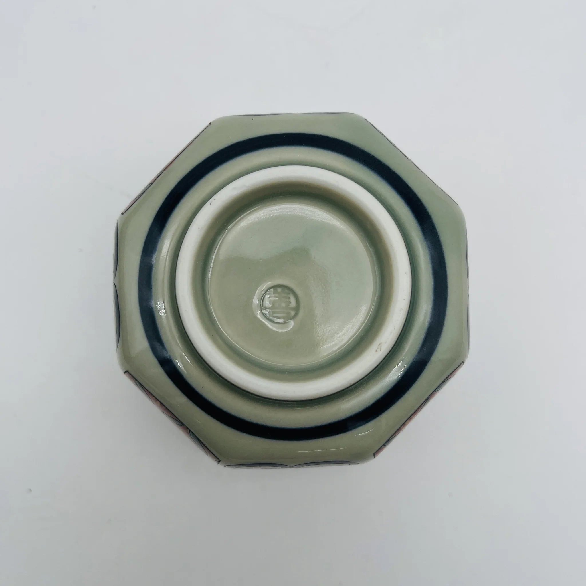 【リユース】 角小付揃 5P / 華花紋 有田焼 波佐見 / 磁器 / 日本 / 八角形 / 箱付き