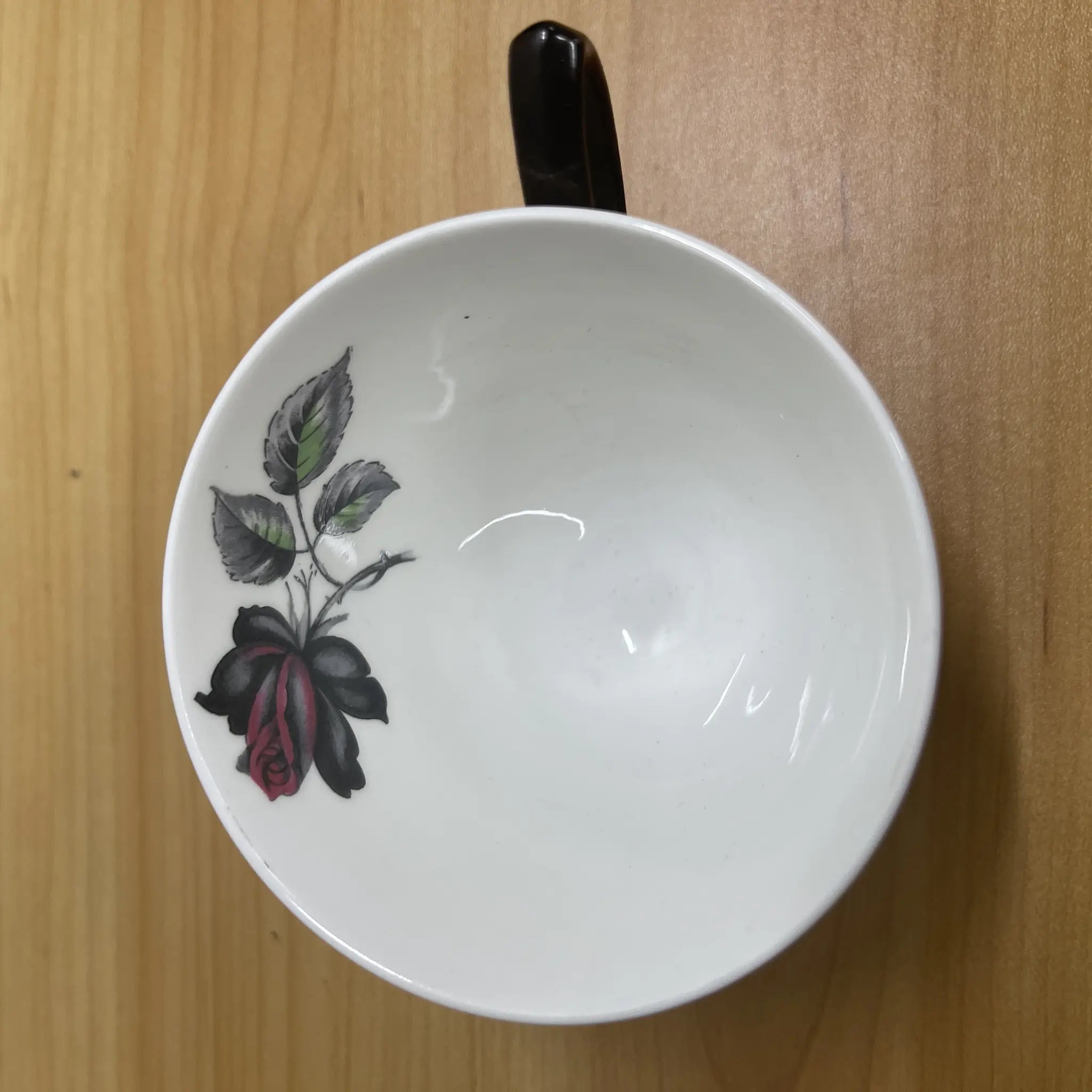 【复古】三重奏+甜点盘/ Royal Albert / Masquerade /估计20c中期/ Bone China /英国/黑玫瑰