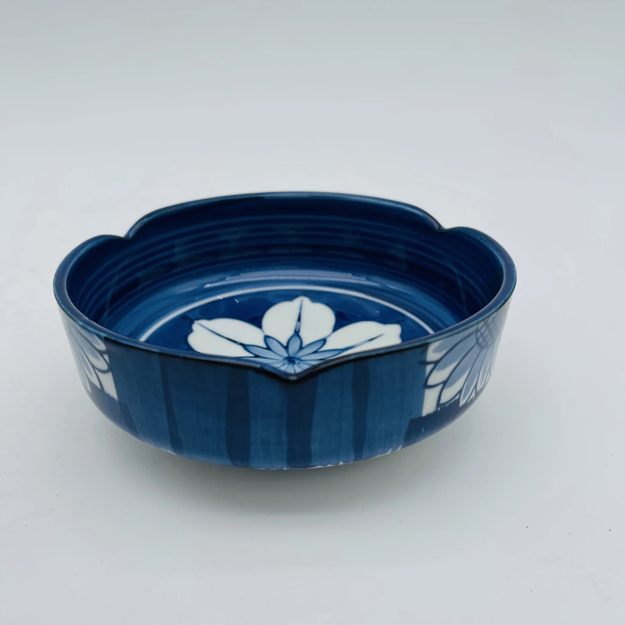 【リユース】 小鉢揃 5P / 源山作 / 有田焼 / 日本 / 染付 / 箱付き