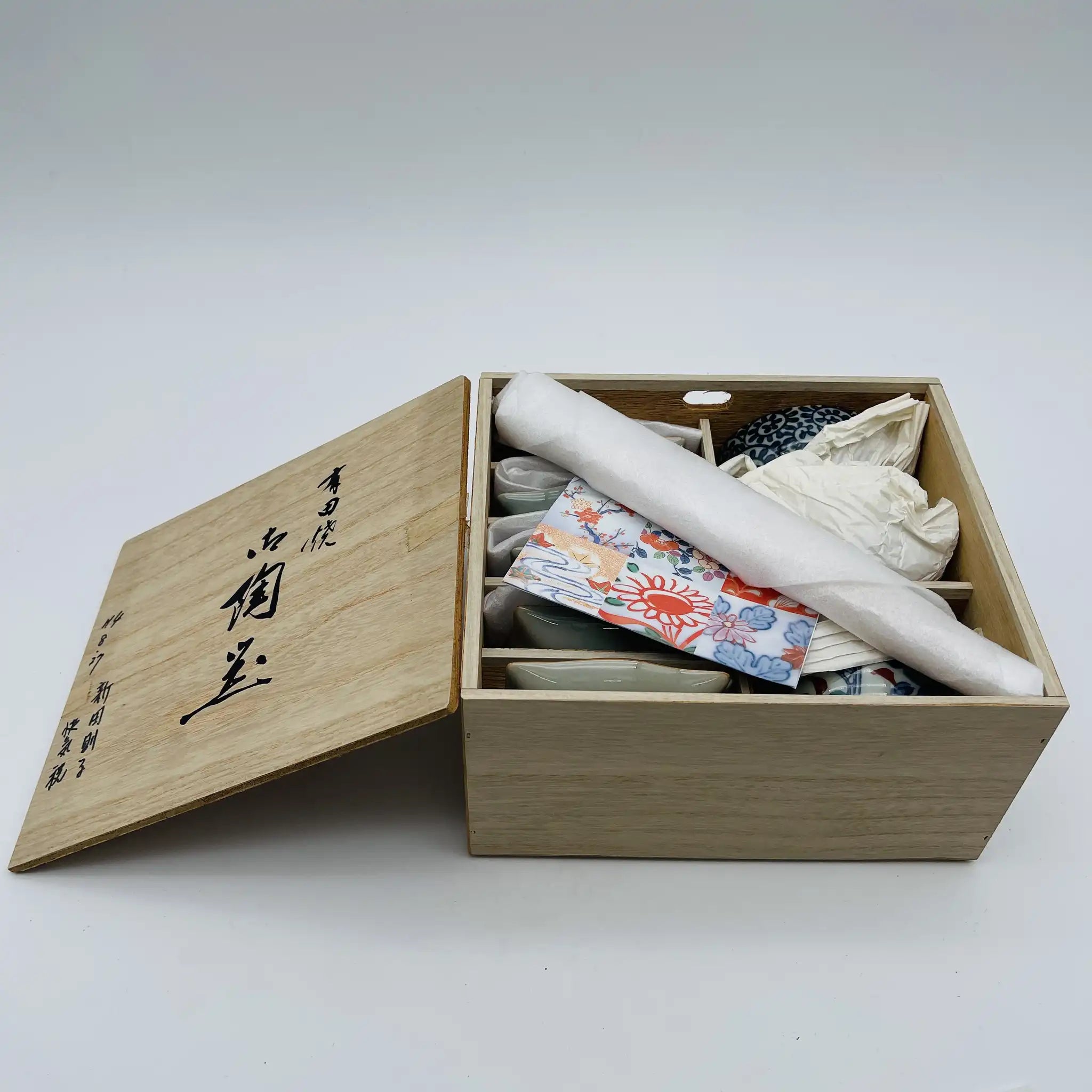 【リユース】 小料理揃 / 清秀窯 / 京古染 有田焼 / 日本 / 箱付き