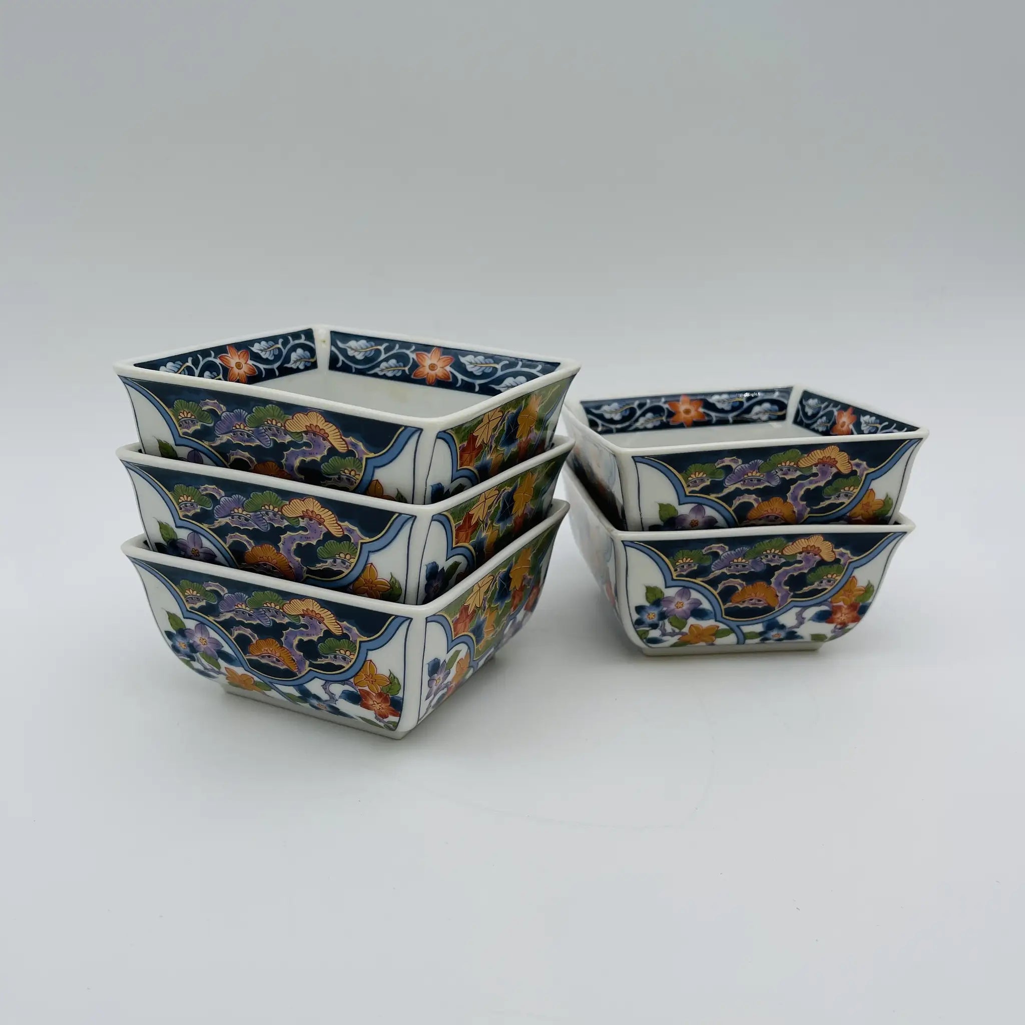 【リユース】 小鉢 5P / 若山窯 / 日本 / 箱付き