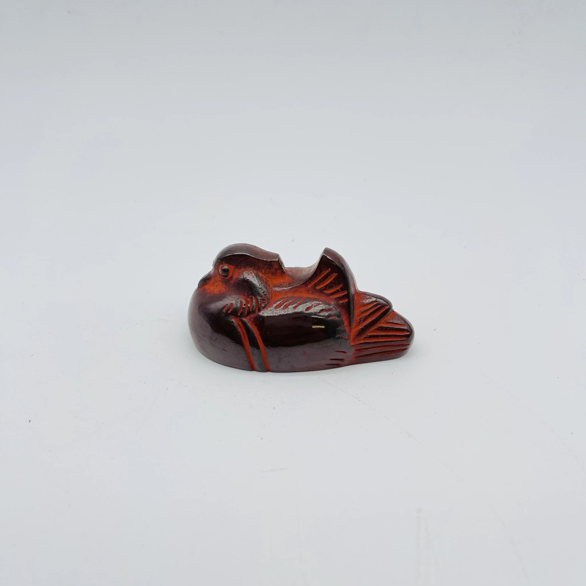 【リユース】 書鎮 / 表勝一作 / 銅 / 日本 / おしどり / 箱付き