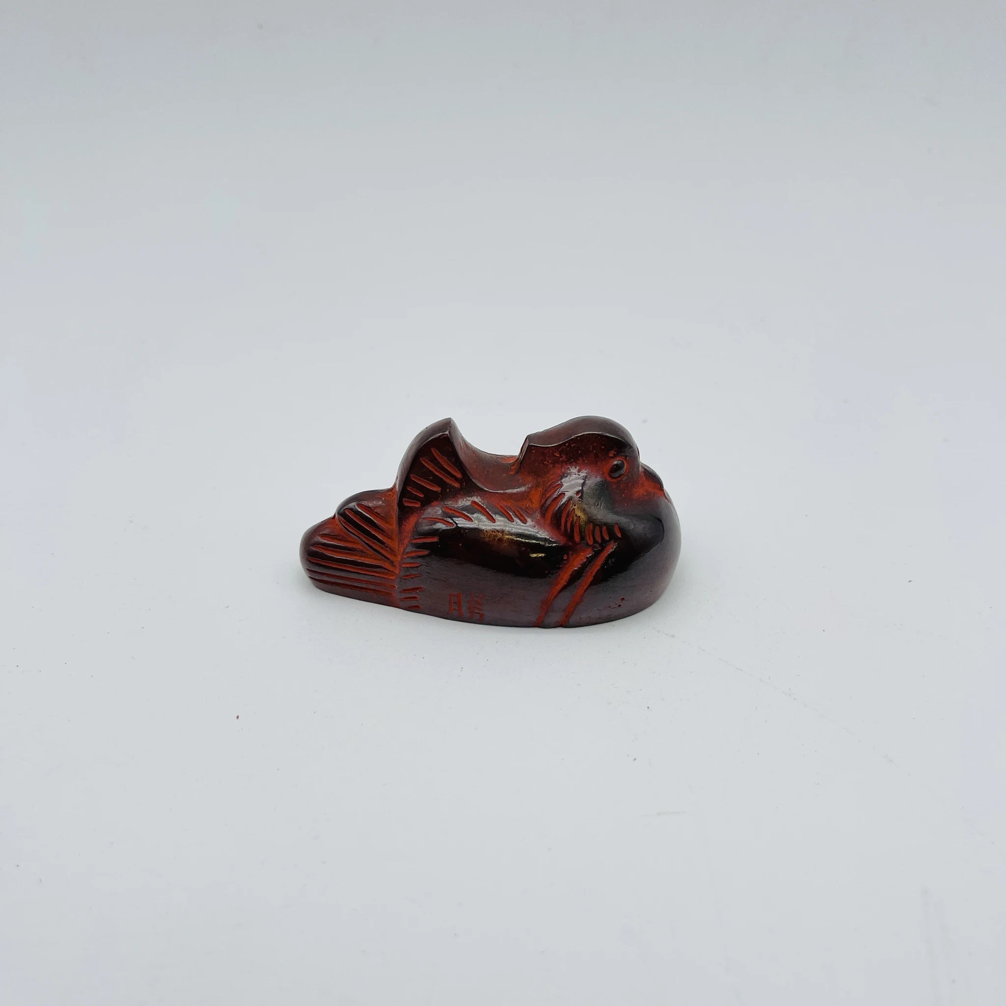 【リユース】 書鎮 / 表勝一作 / 銅 / 日本 / おしどり / 箱付き