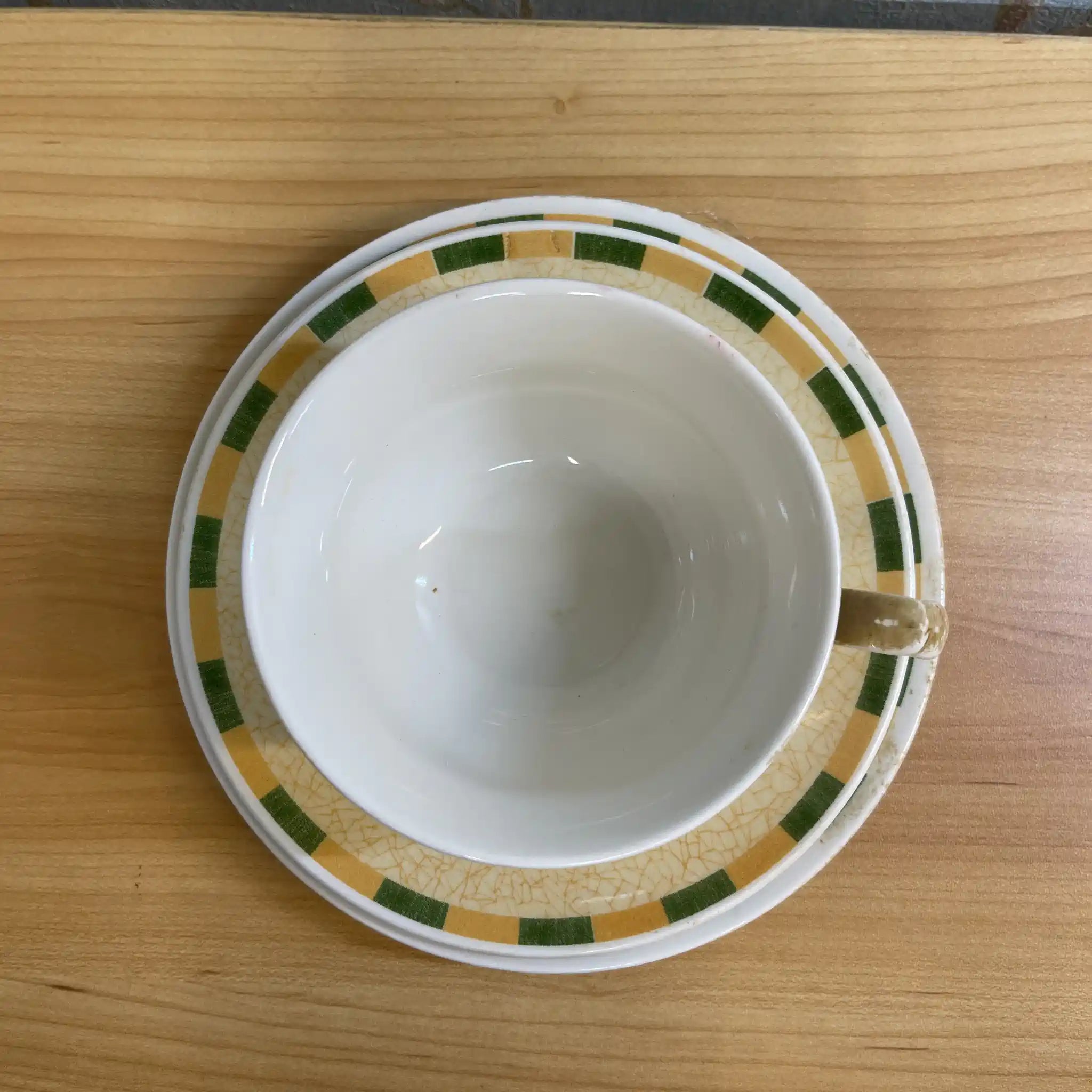 【复古】三重奏(茶杯&茶托+甜点盘)2p