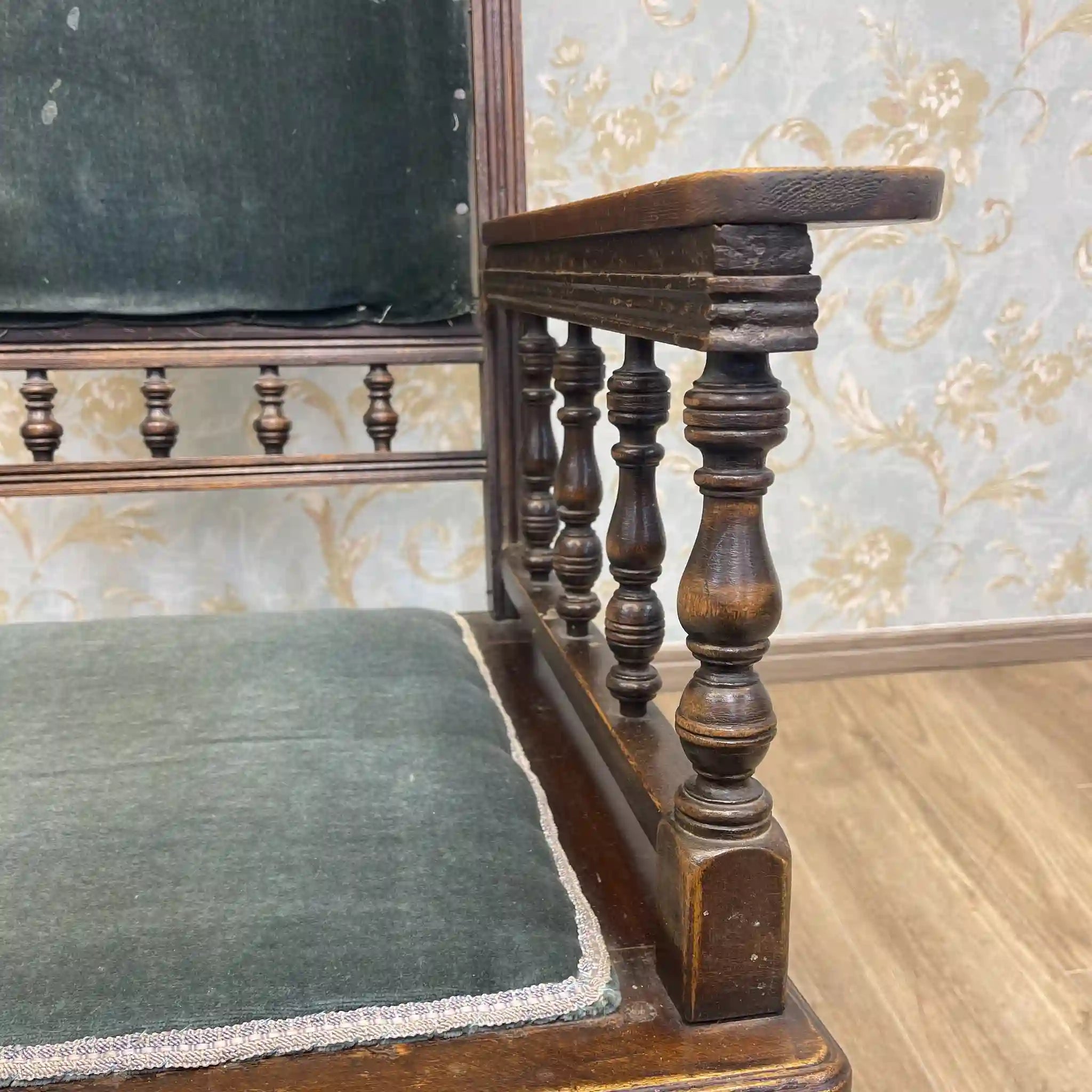 【アンティーク】 ロッキングチェア / 挽物細工,ターニング,スプリング機構