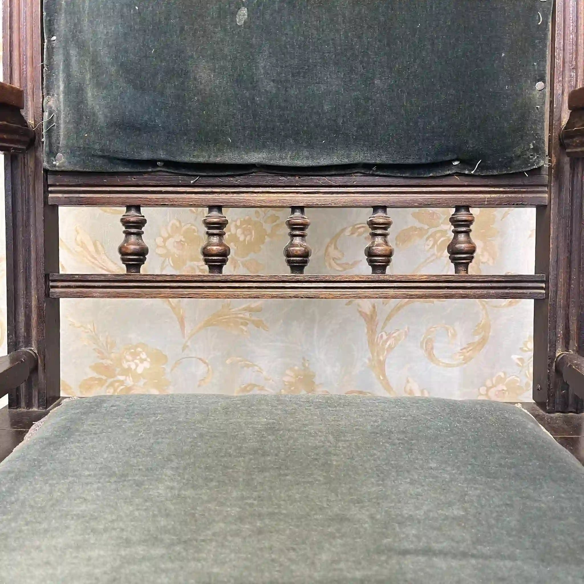 【アンティーク】 ロッキングチェア / 挽物細工,ターニング,スプリング機構