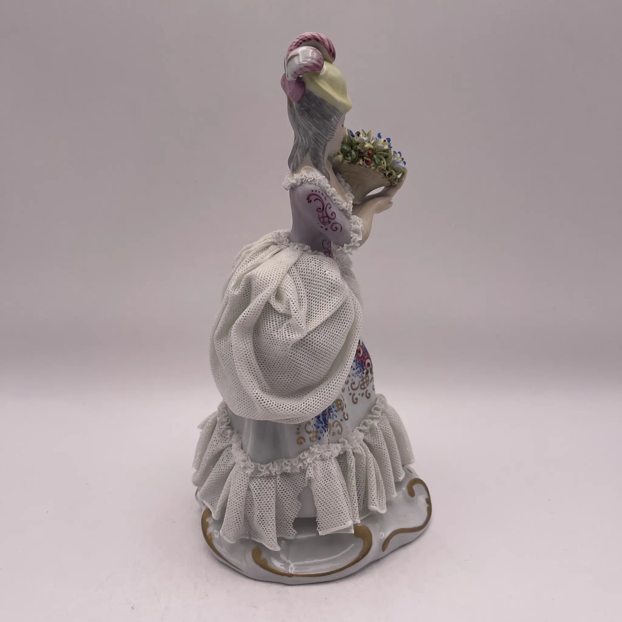 【复古】陶娃娃/圣马可(San Marco) /波塞林/意大利/花边娃娃,瓷器花边技法,手绘