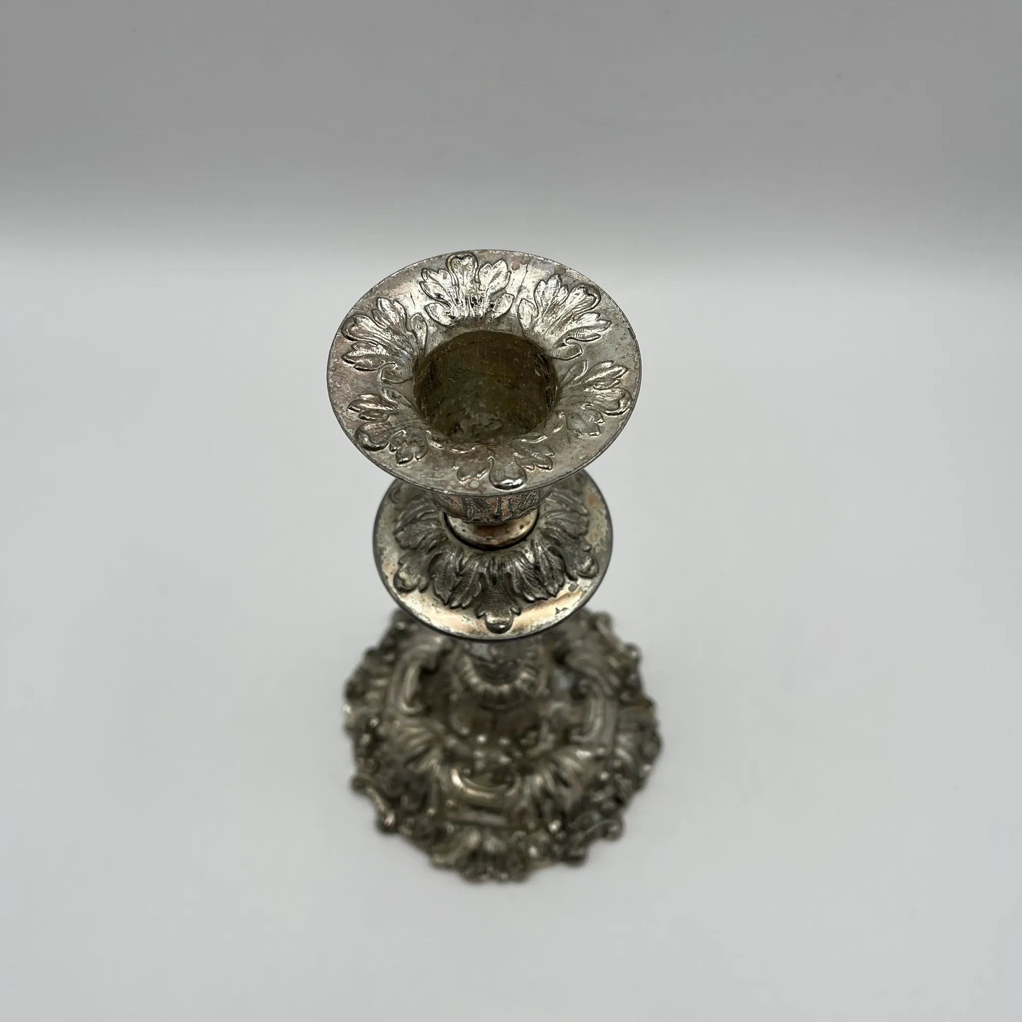 【リユース】 燭台(キャンドルホルダー) / シルバーメッキ / 日本