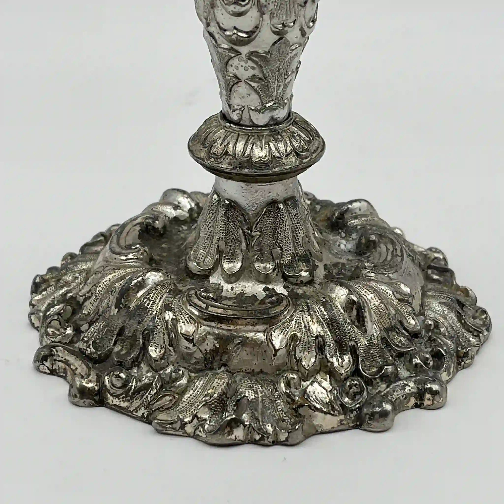 【リユース】 燭台(キャンドルホルダー) / シルバーメッキ / 日本