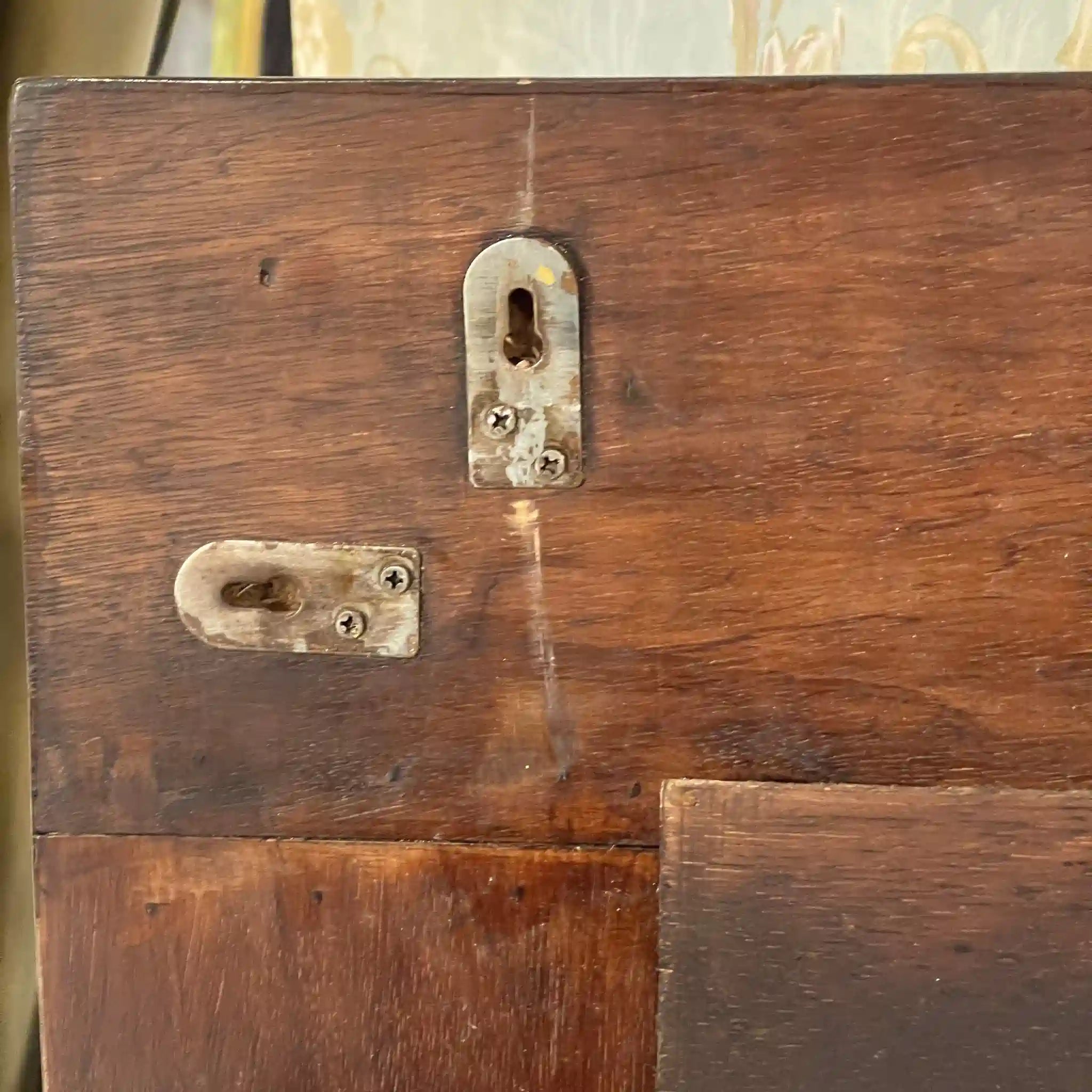 【アンティーク】 壁掛けミラー / パッチワーク,モザイクウッド