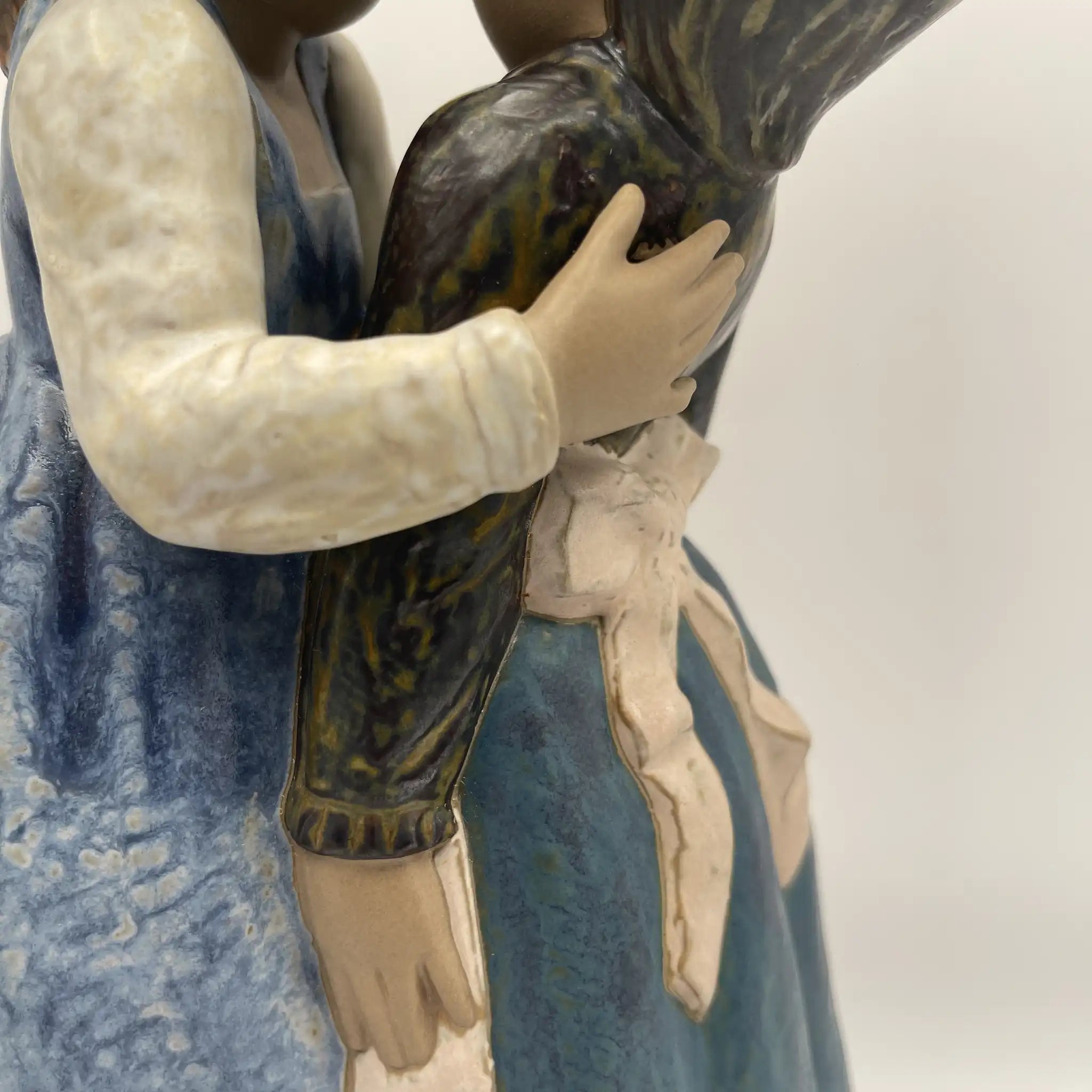 【复古】作品/ LLADRO(利雅多罗)/小吻(Little Kiss) / 1978年~ 1985年/波塞林/西班牙/ 抛光,柔和的色彩,手工瓷器