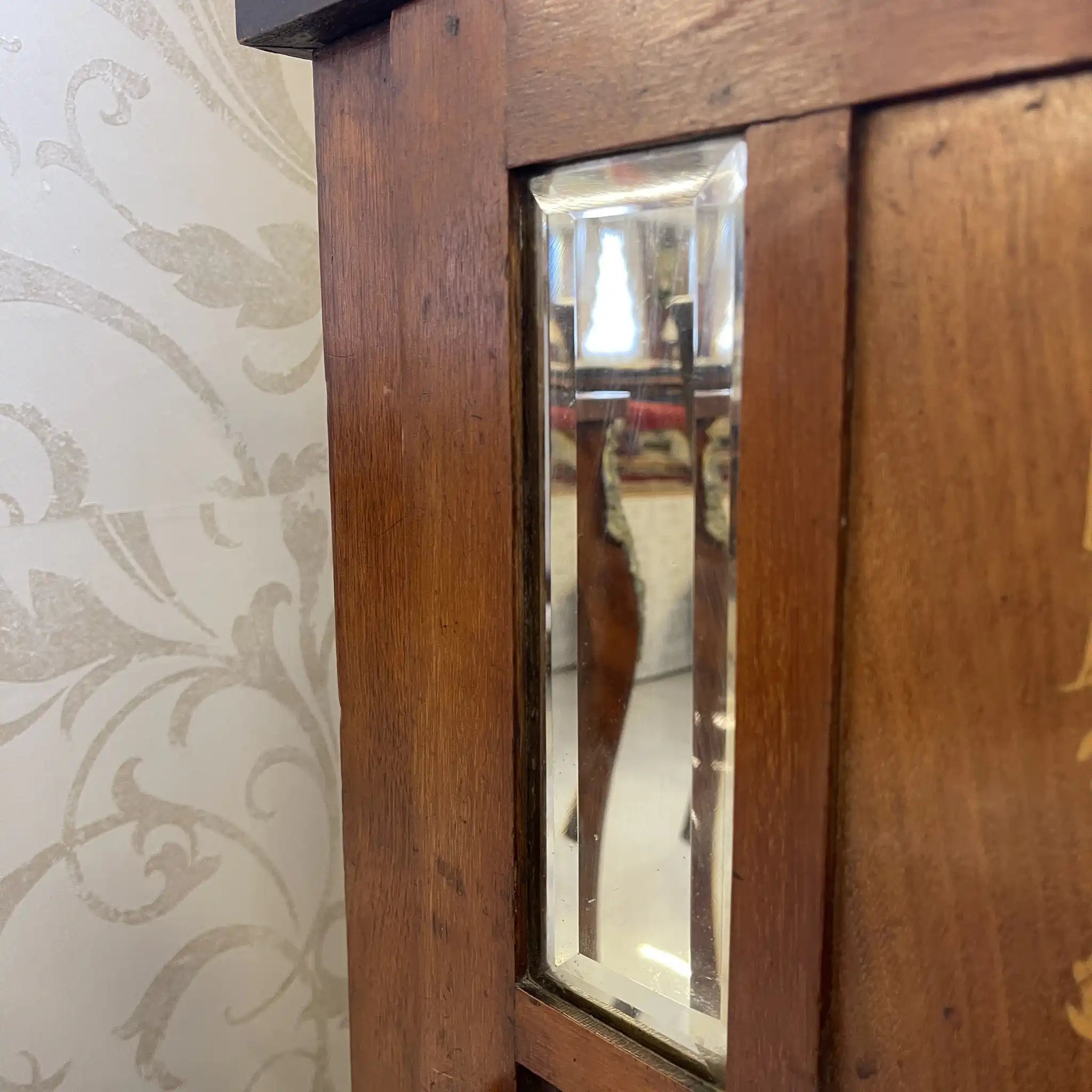 古董玻璃迷你櫃 / 新古典主義 / 19世紀至20世紀早期 / 英國 / 愛德華時代風格,鑲嵌工藝