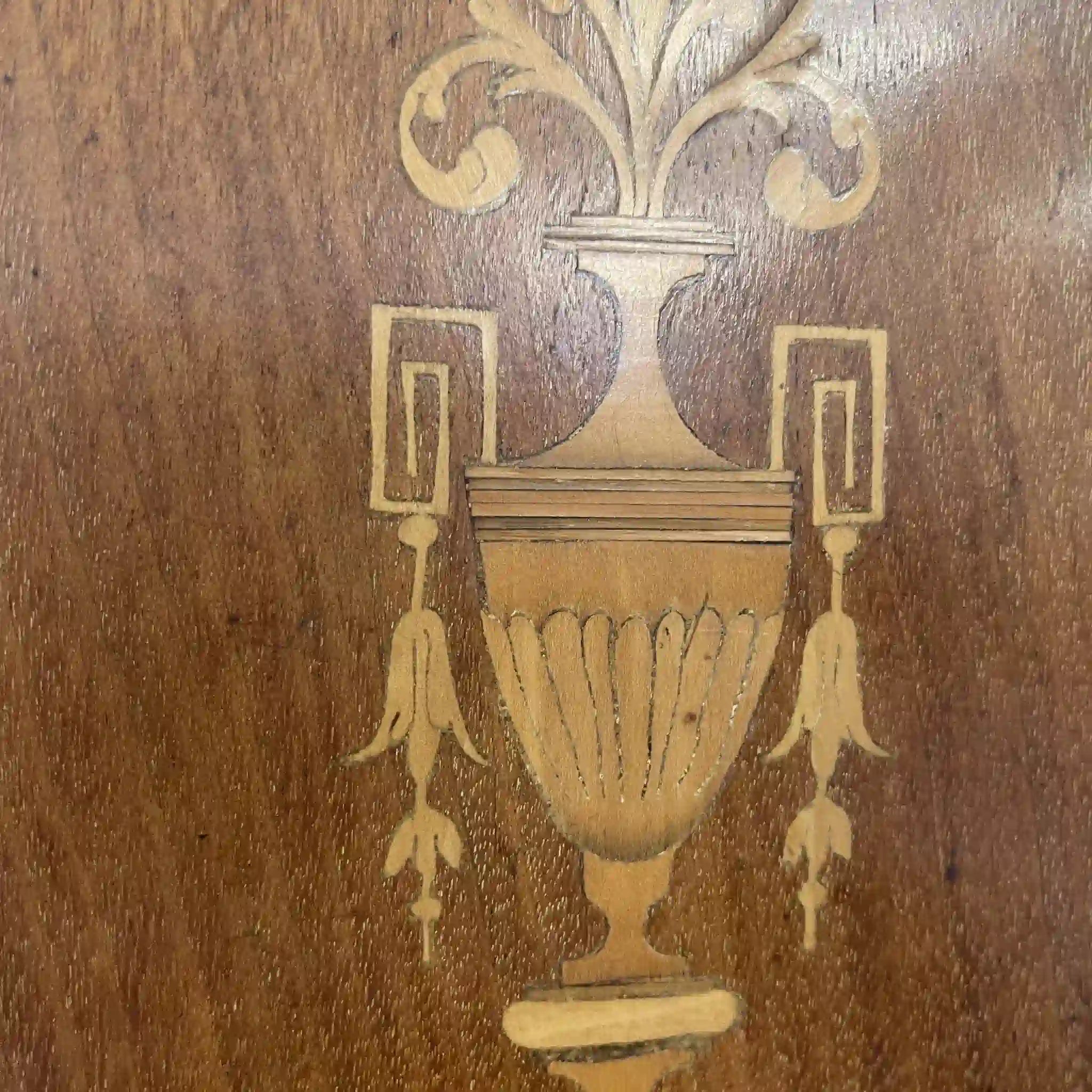 古董玻璃迷你櫃 / 新古典主義 / 19世紀至20世紀早期 / 英國 / 愛德華時代風格,鑲嵌工藝