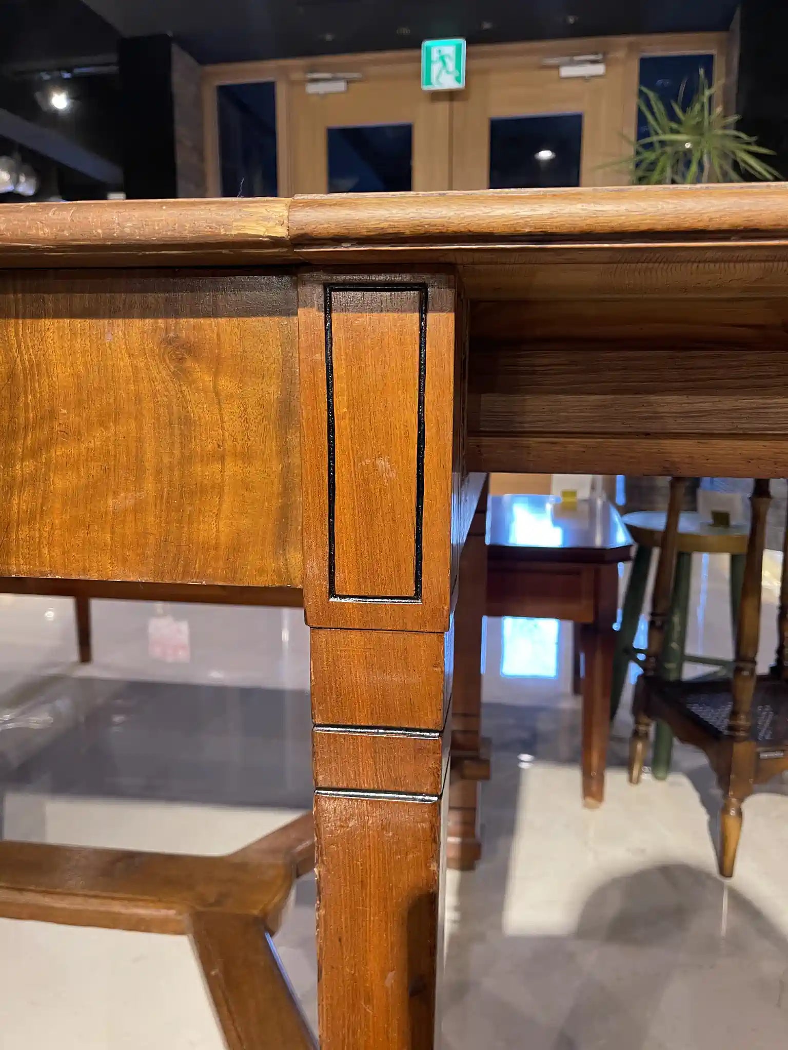 古董伸縮餐桌 / 比德邁爾風格 / 19世紀 / 胡桃木 / 英國