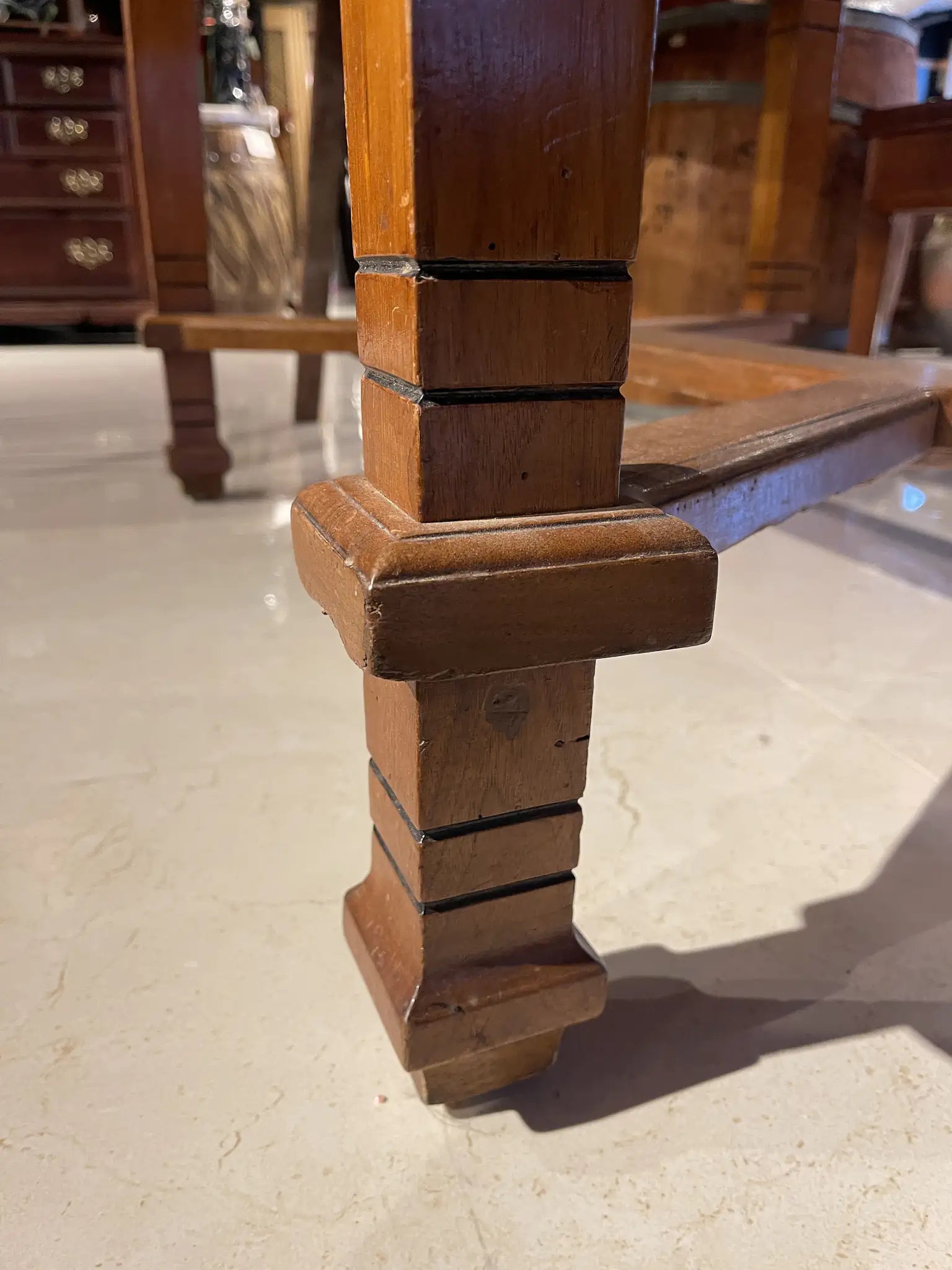 古董伸縮餐桌 / 比德邁爾風格 / 19世紀 / 胡桃木 / 英國