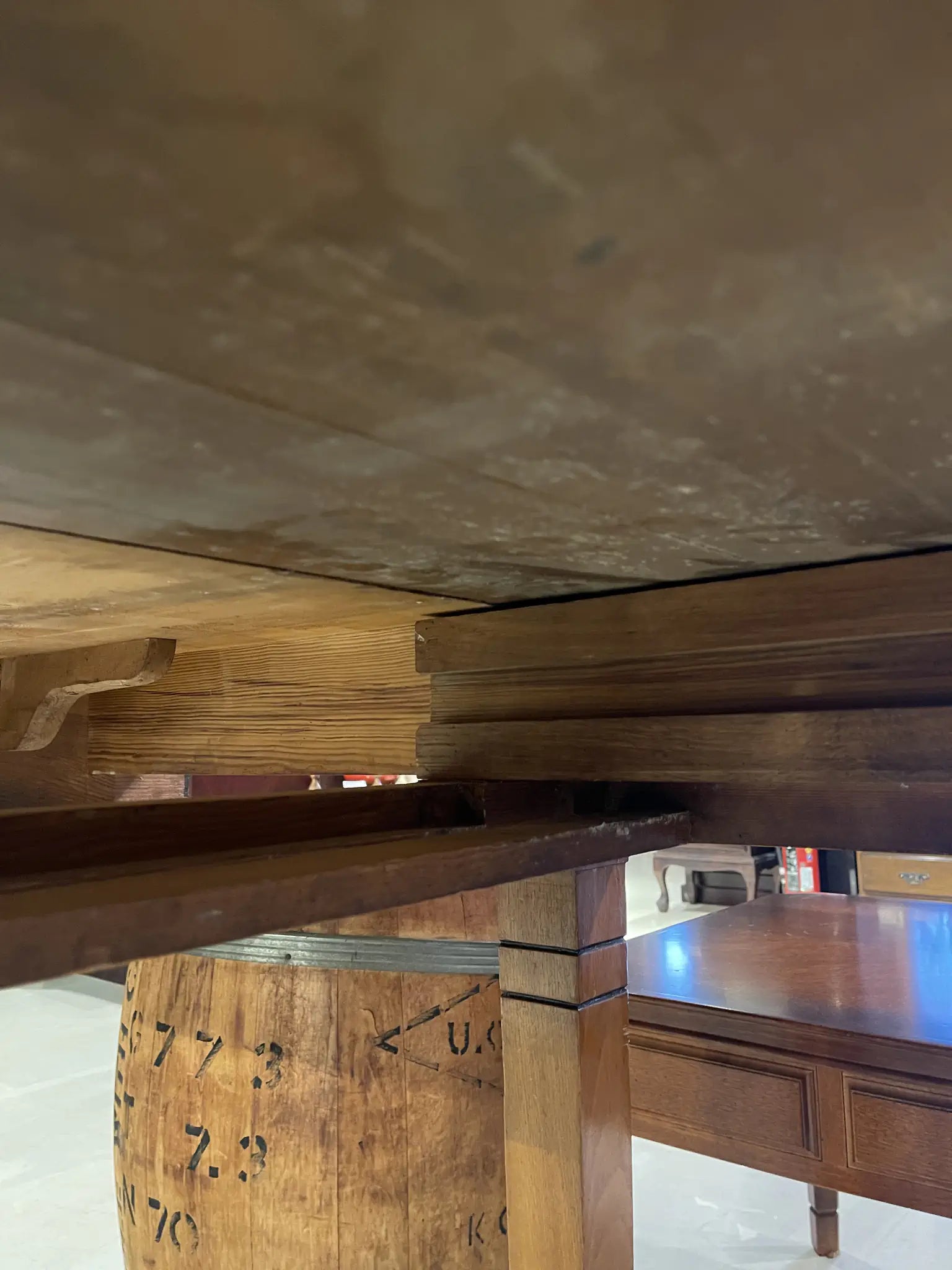 古董伸縮餐桌 / 比德邁爾風格 / 19世紀 / 胡桃木 / 英國