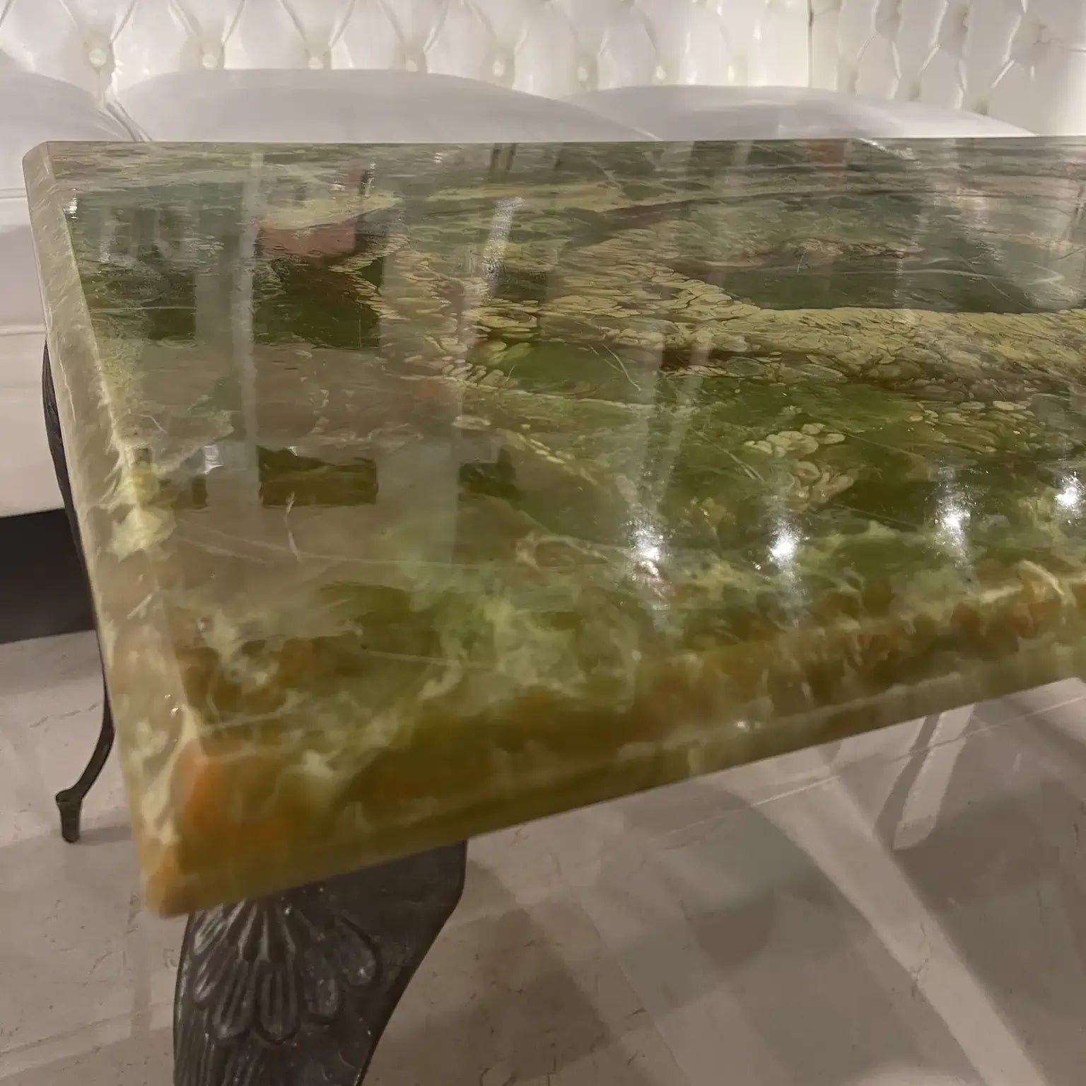 古董咖啡桌 / 縟瑪瑙風格 / 英國直接進口