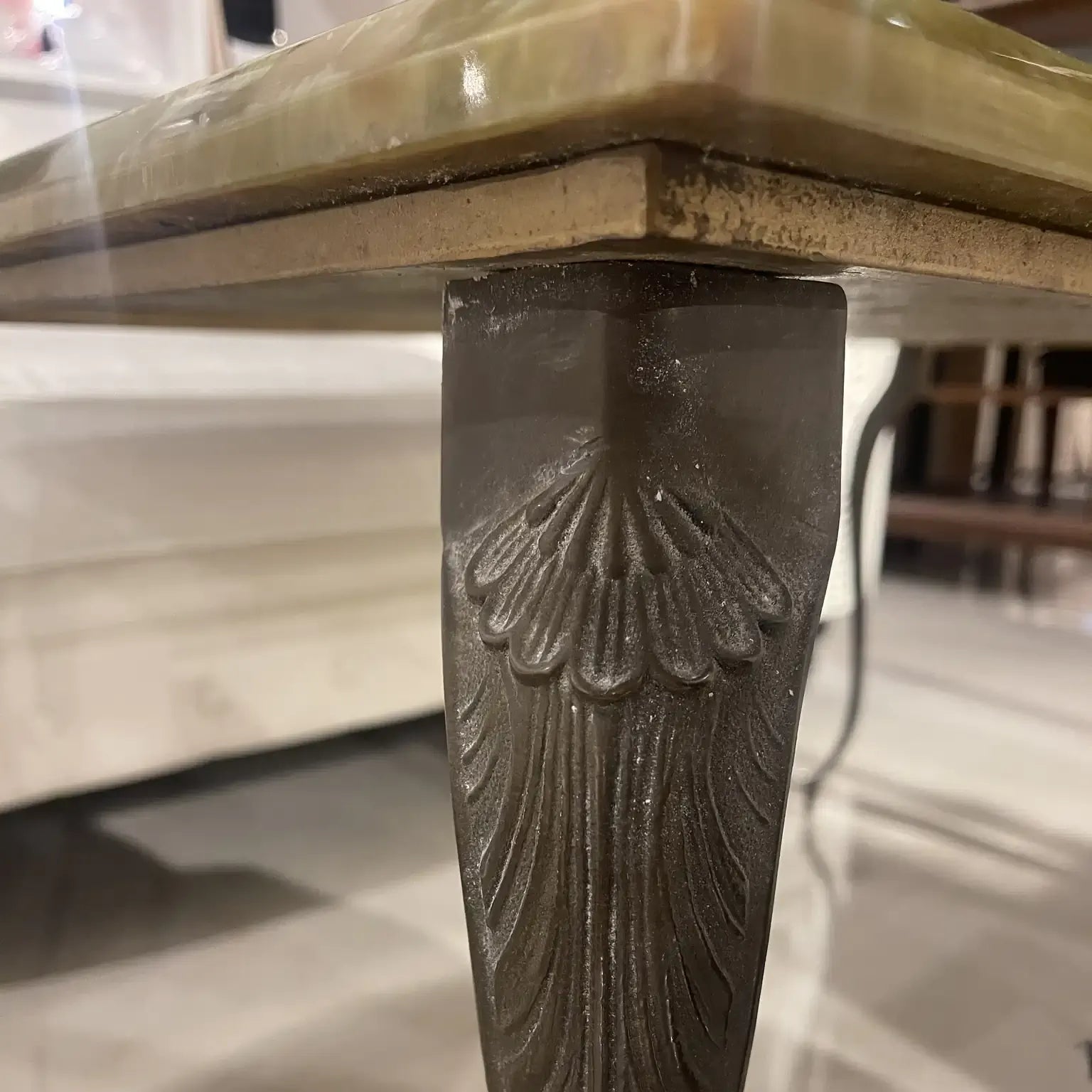 古董咖啡桌 / 縟瑪瑙風格 / 英國直接進口