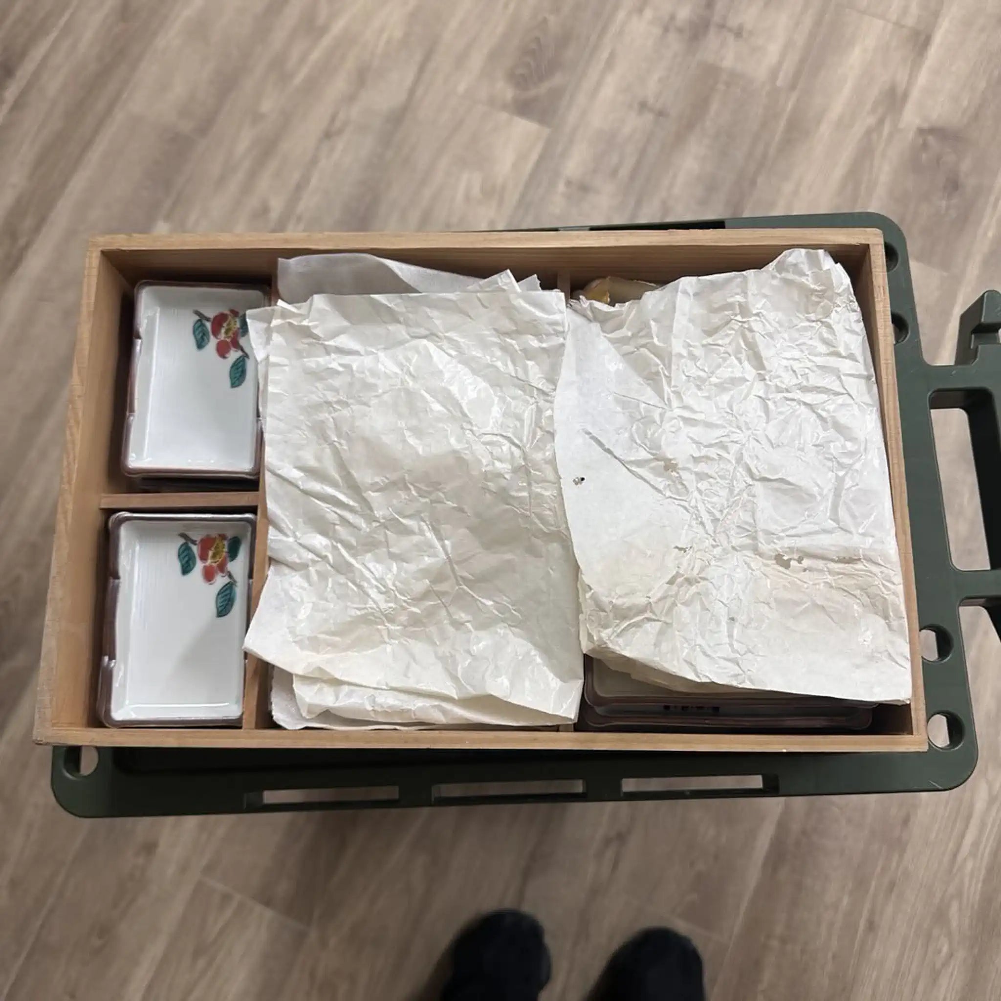 【リユース】 刺身揃 10P / 勝雄作 / 九谷焼 五客用 / 日本 / 箱付き