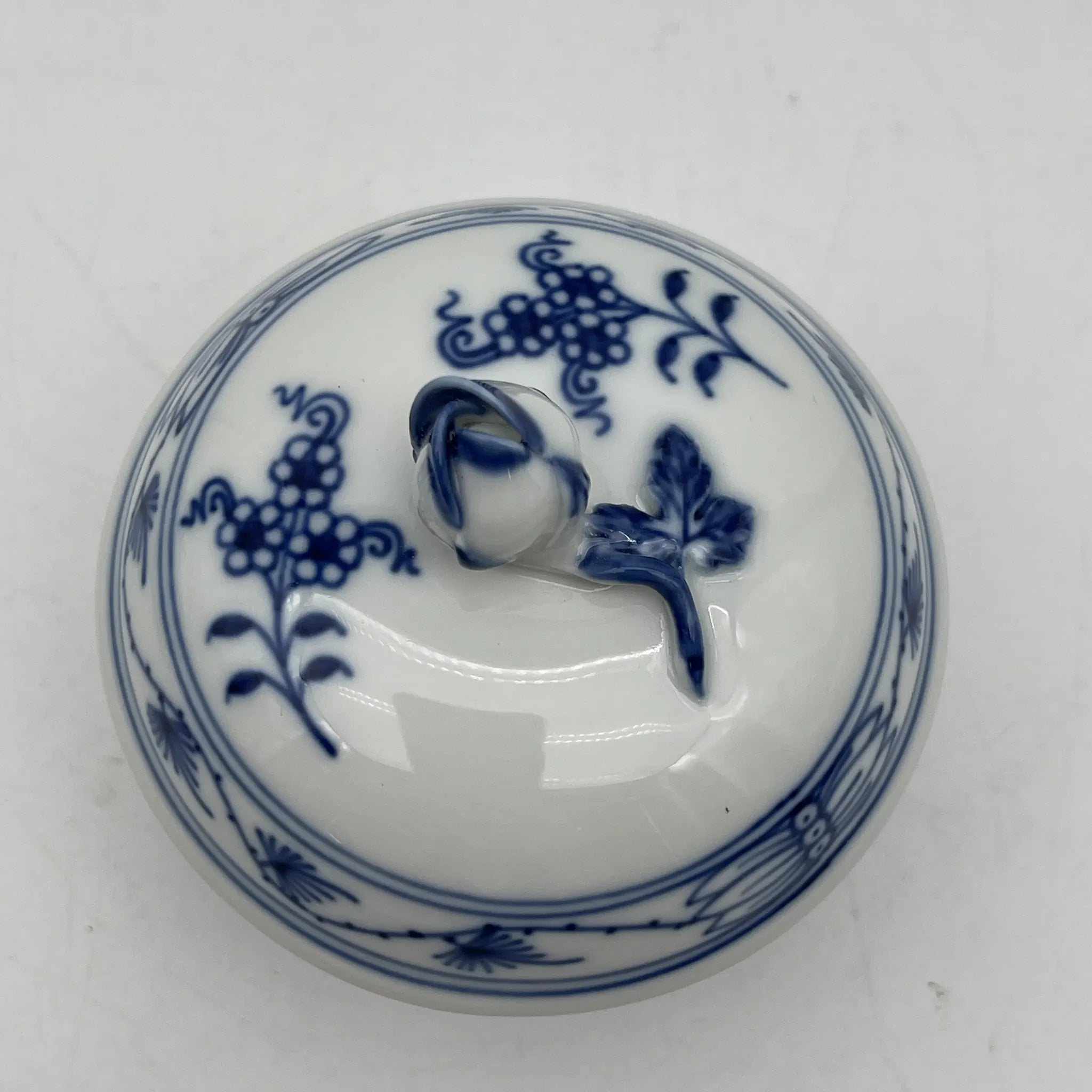 【再利用】茶具(茶壶,奶油,糖罐)/ Meissen / Blue Onion /估计20c晚期/瓷器/德国