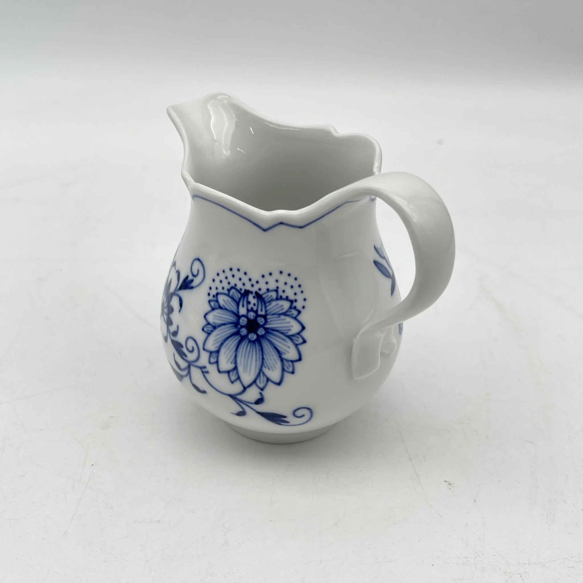 【再利用】茶具(茶壶,奶油,糖罐)/ Meissen / Blue Onion /估计20c晚期/瓷器/德国
