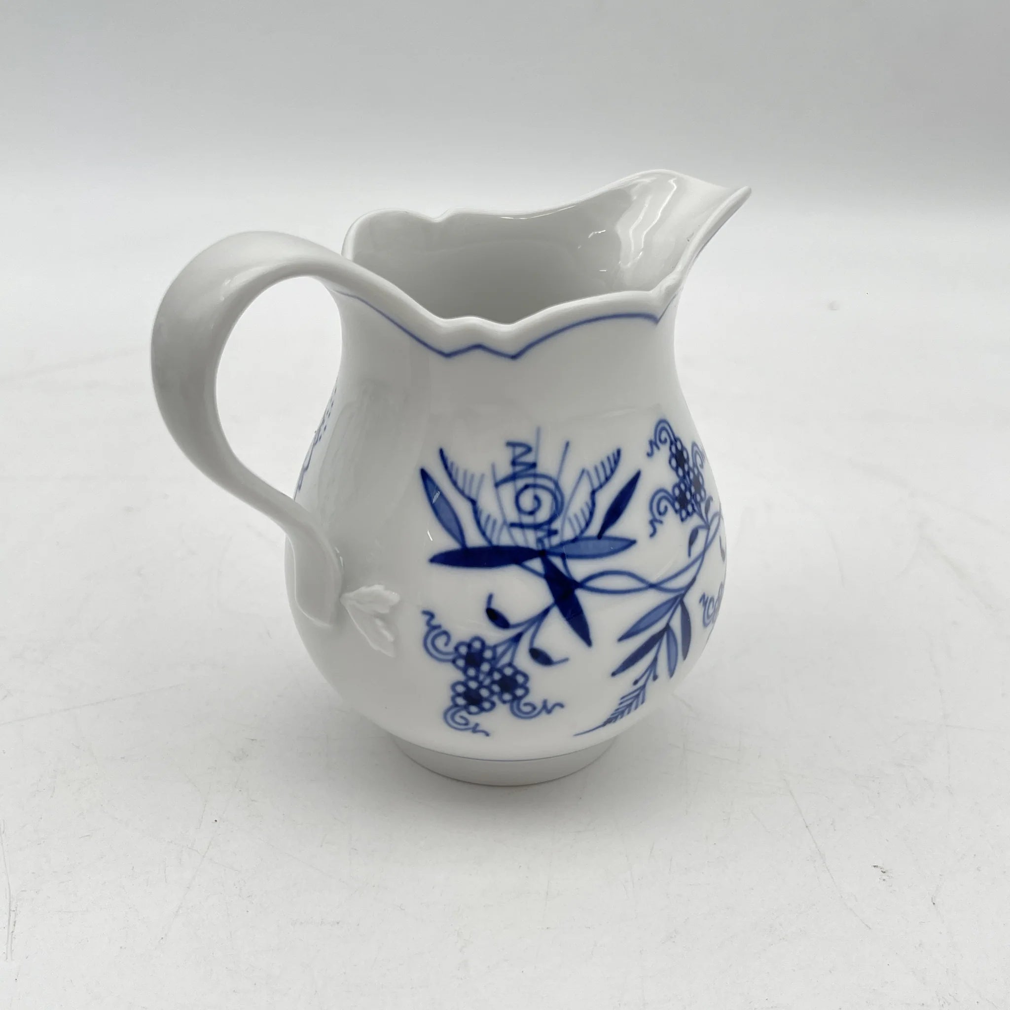 【再利用】茶具(茶壶,奶油,糖罐)/ Meissen / Blue Onion /估计20c晚期/瓷器/德国