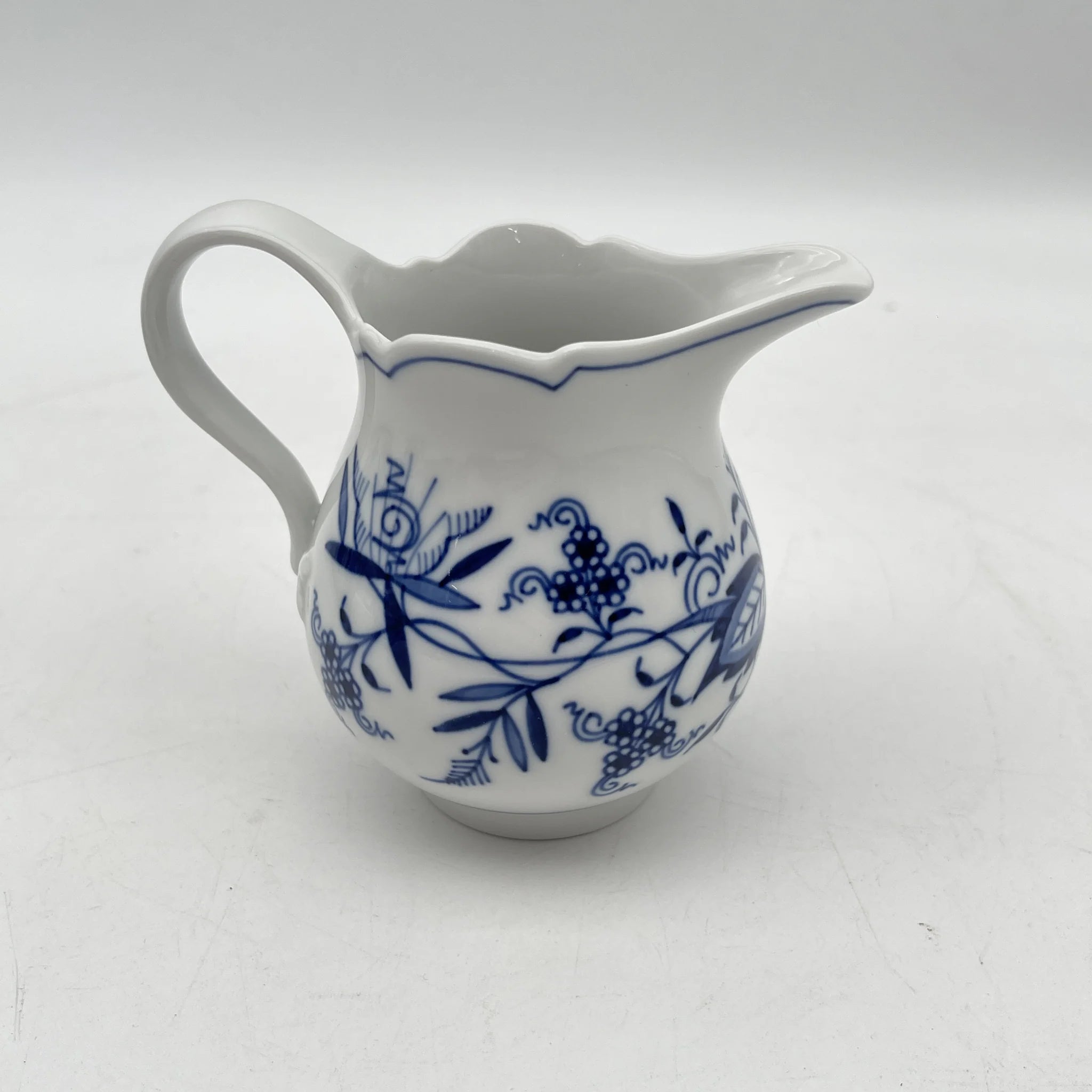 【再利用】茶具(茶壶,奶油,糖罐)/ Meissen / Blue Onion /估计20c晚期/瓷器/德国