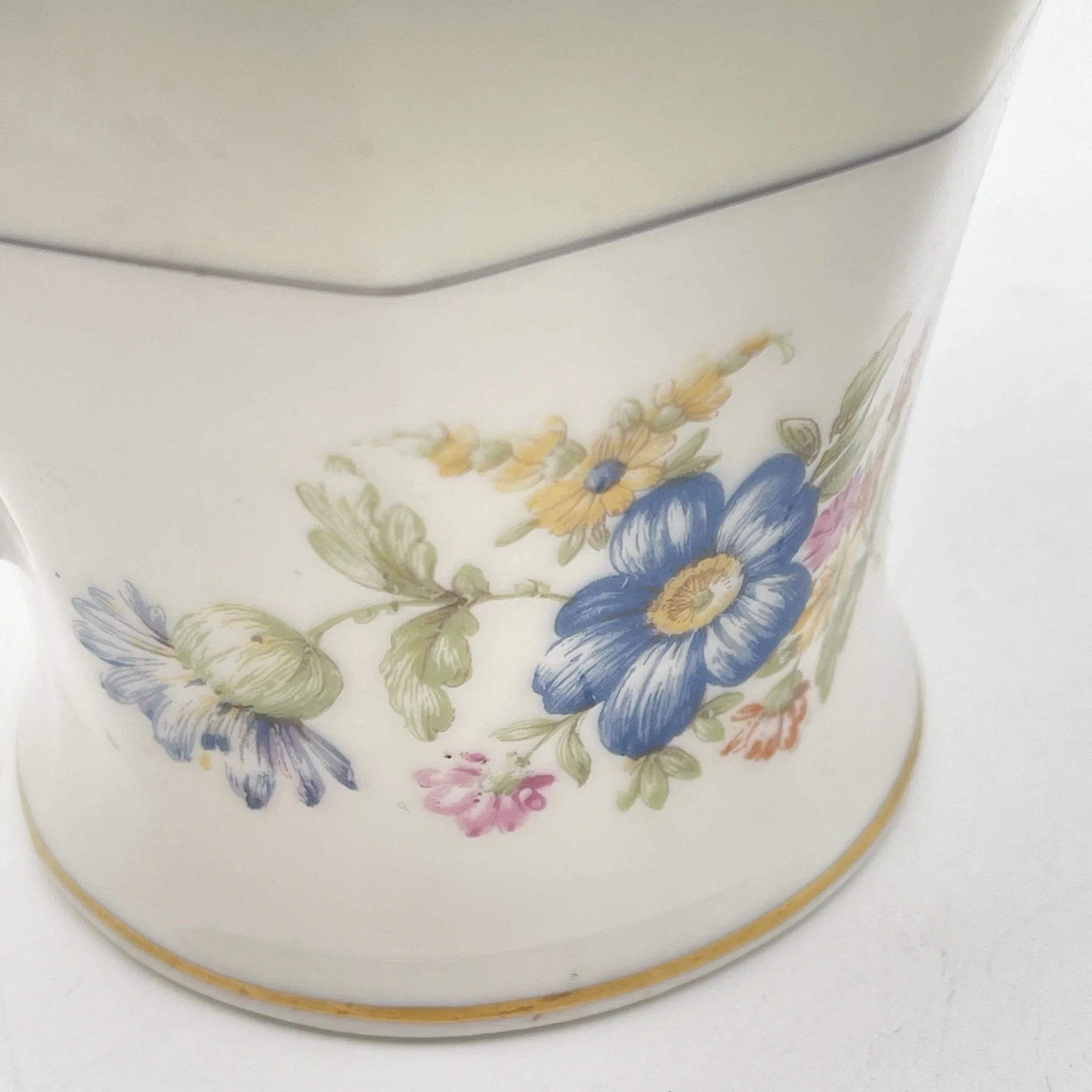 【古董】牛奶瓶/ Theodore Haviland / Nosegay /估计20c早中期/瓷器/法国/花束, 金彩