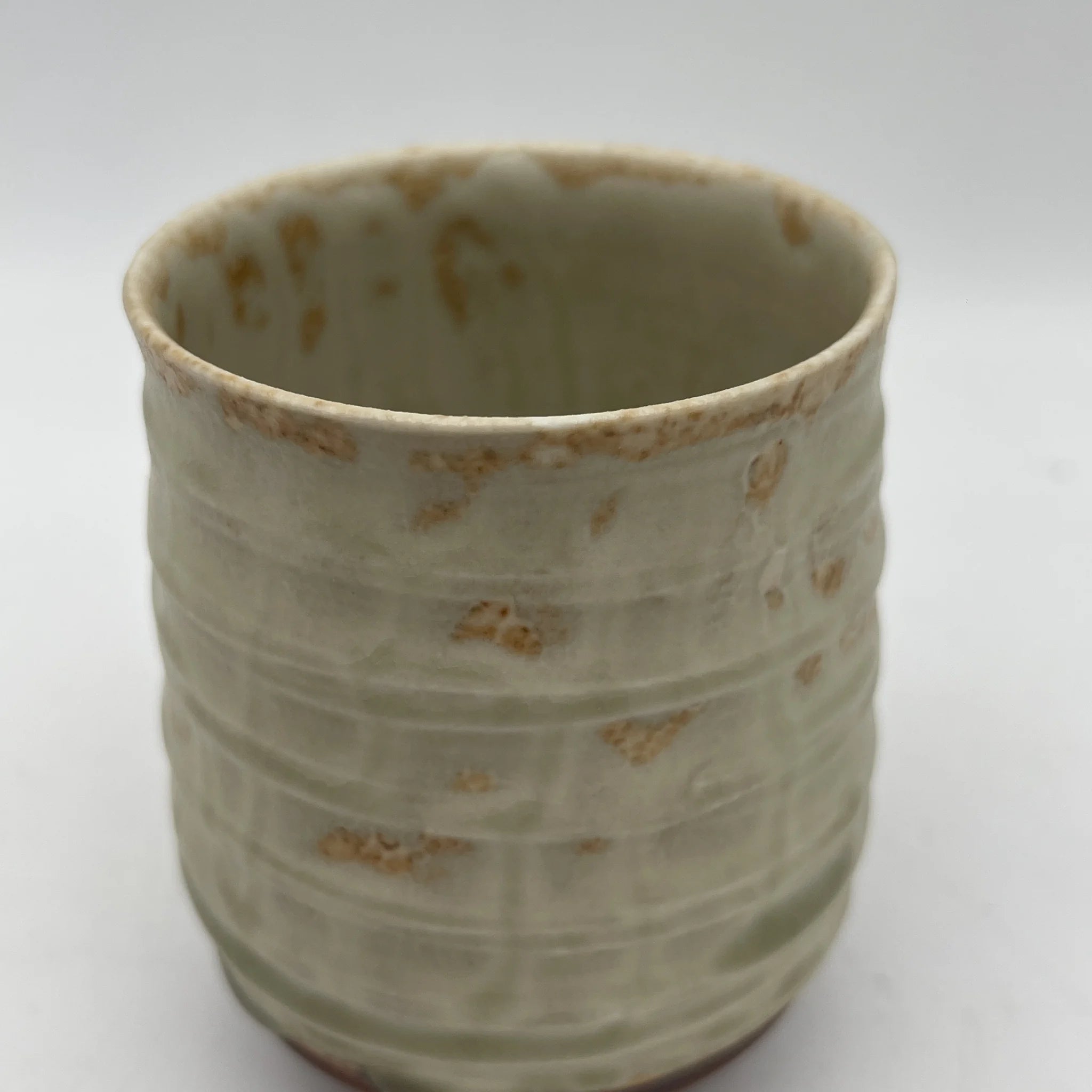 【再利用】茶碗/陶器/日本/珍珠釉,带箱
