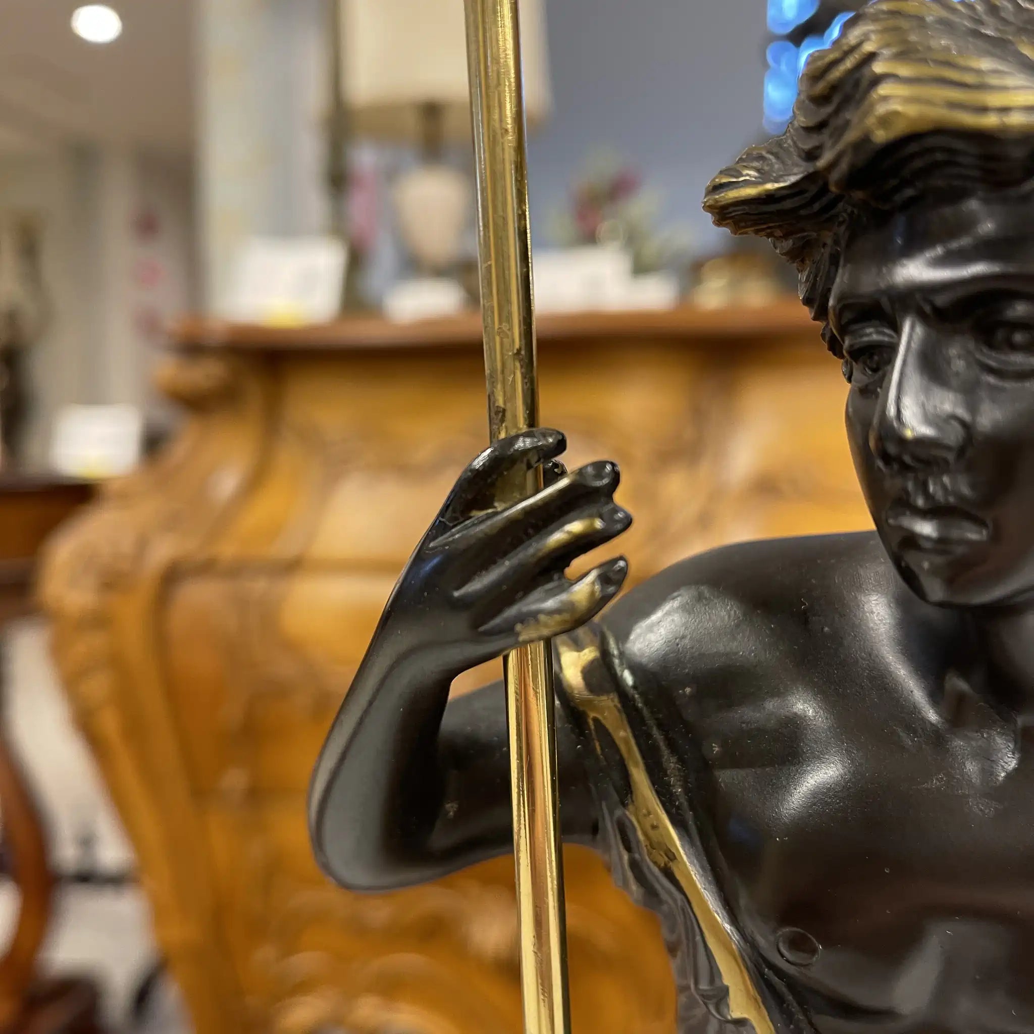 【アンティーク】 ブロンズ像 / soher / ダビデ / 20世紀後期(推定) / ブロンズ大理石 / スペイン