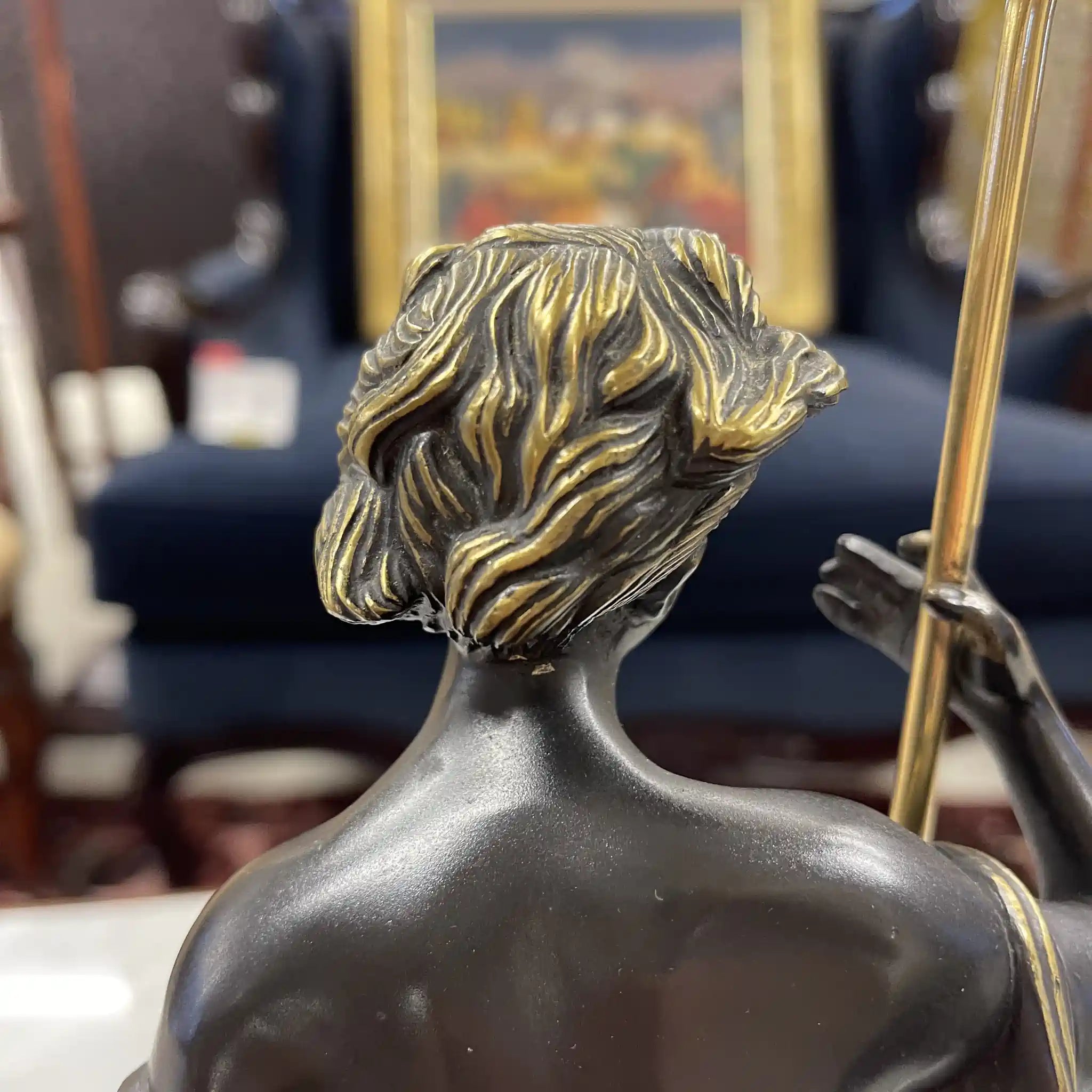 【アンティーク】 ブロンズ像 / soher / ダビデ / 20世紀後期(推定) / ブロンズ大理石 / スペイン