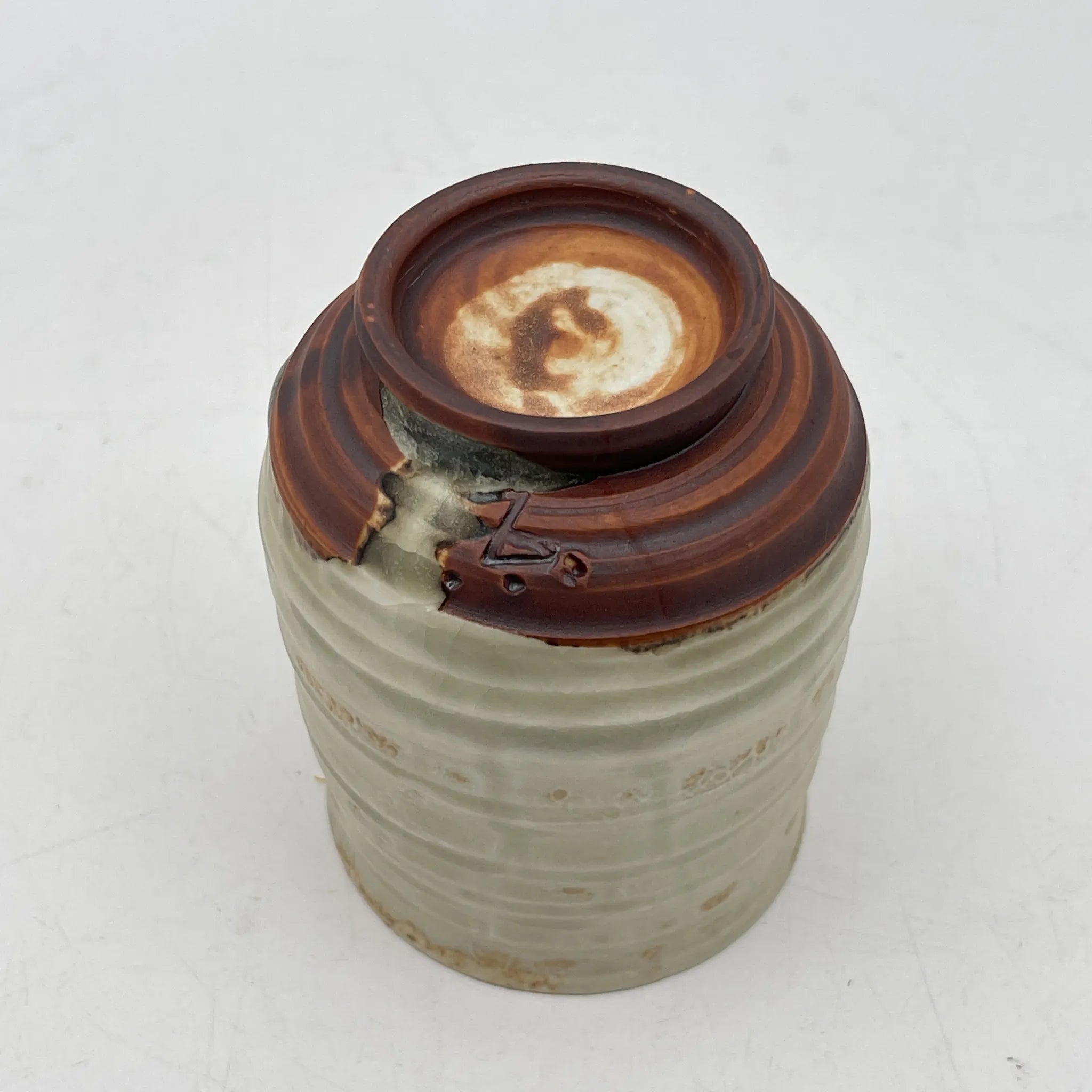 【再利用】茶碗/陶器/日本/珍珠釉,带箱