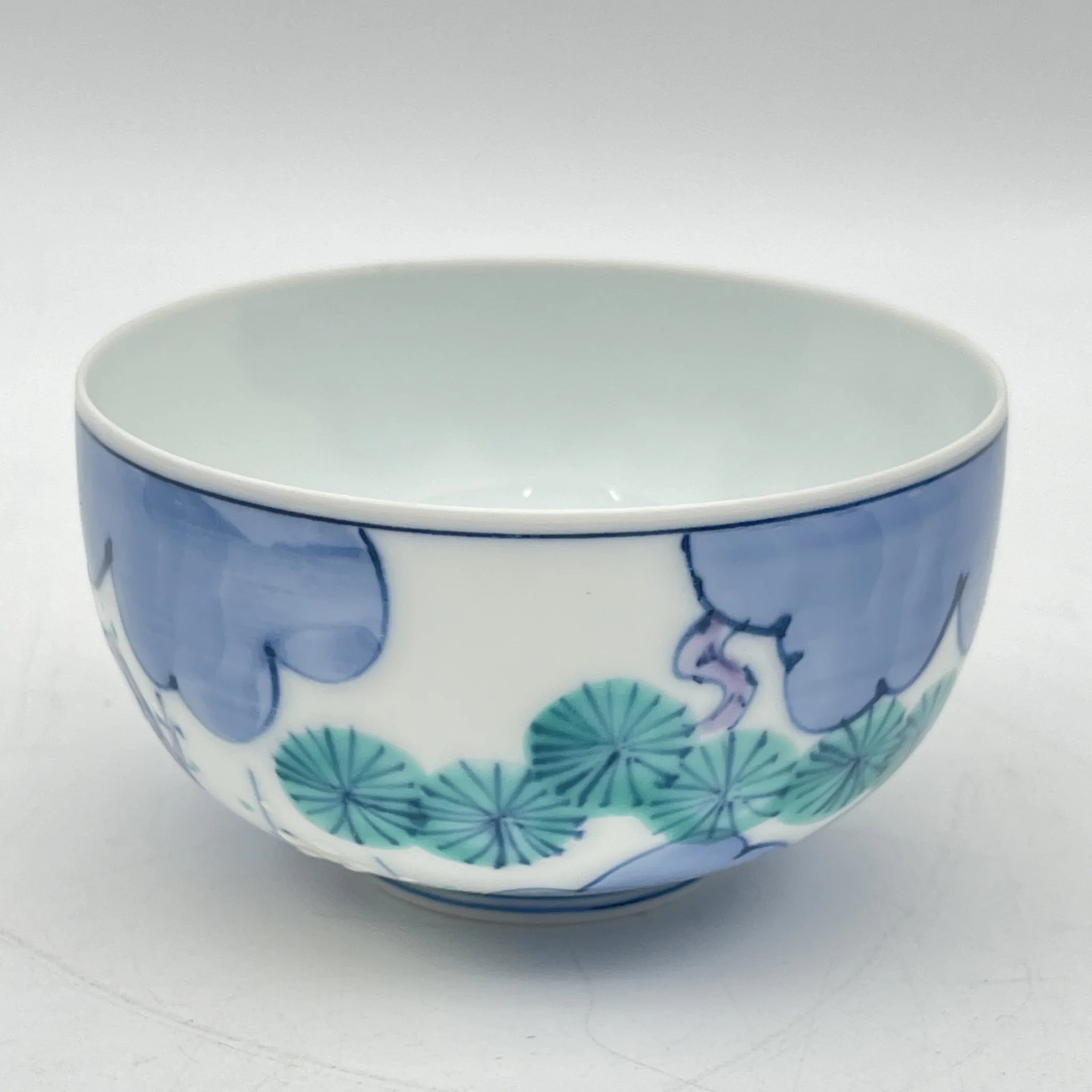 【再利用】茶碗5p /永峰/有田烧/估计2000左右/瓷器/日本/松竹梅,带箱