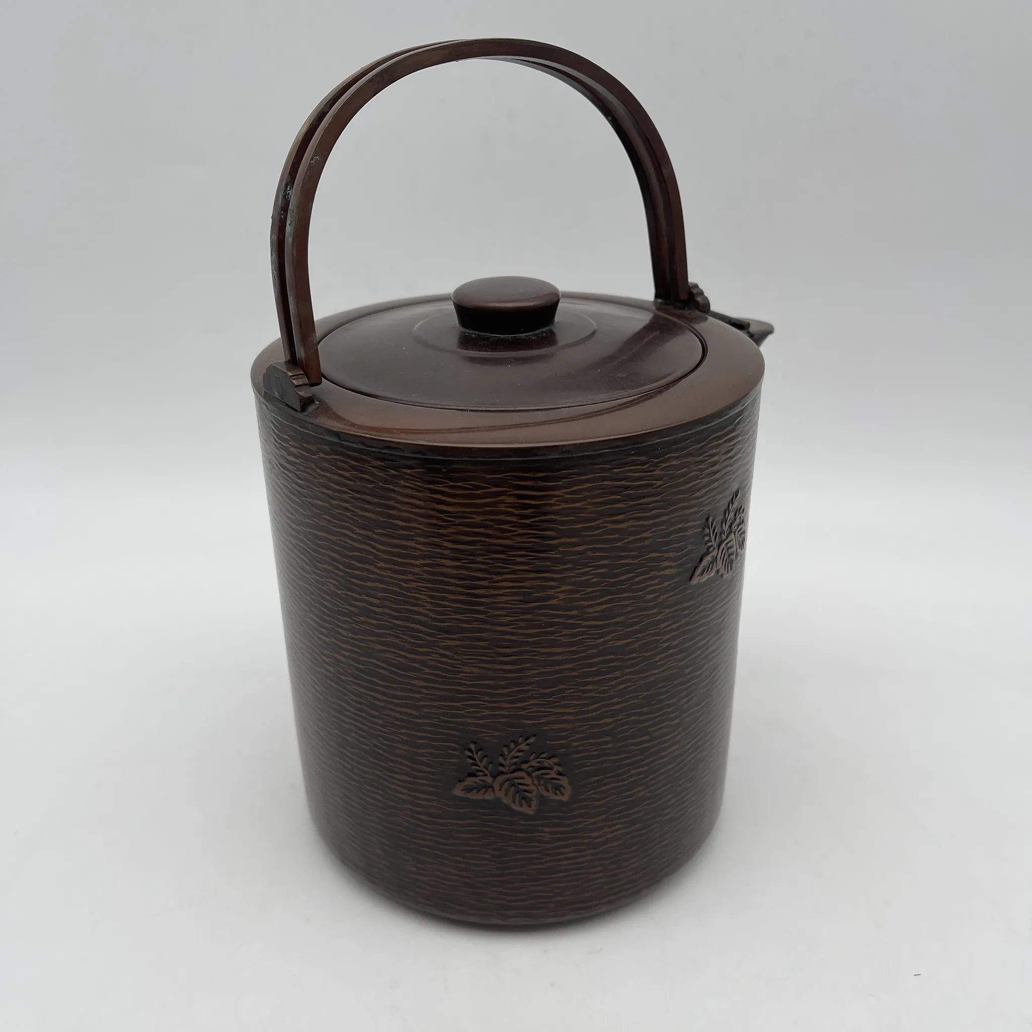 【复古】水次(水注)/金正堂/推定20c后期/铜/日本/桐文,锤目