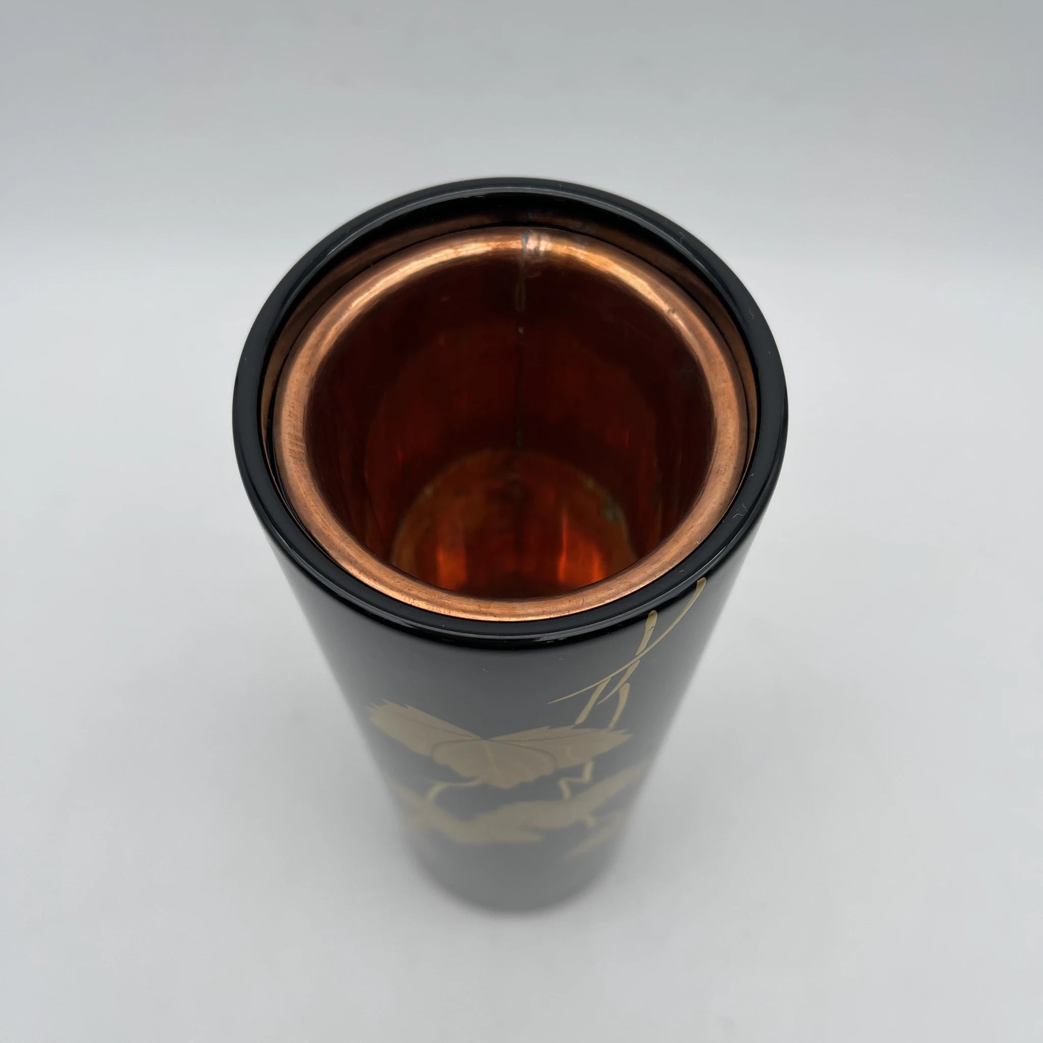 【复古】花生(花瓶)/山中漆器/推定1970-80s /漆器/日本/铜制泥盒,箱盒,茑