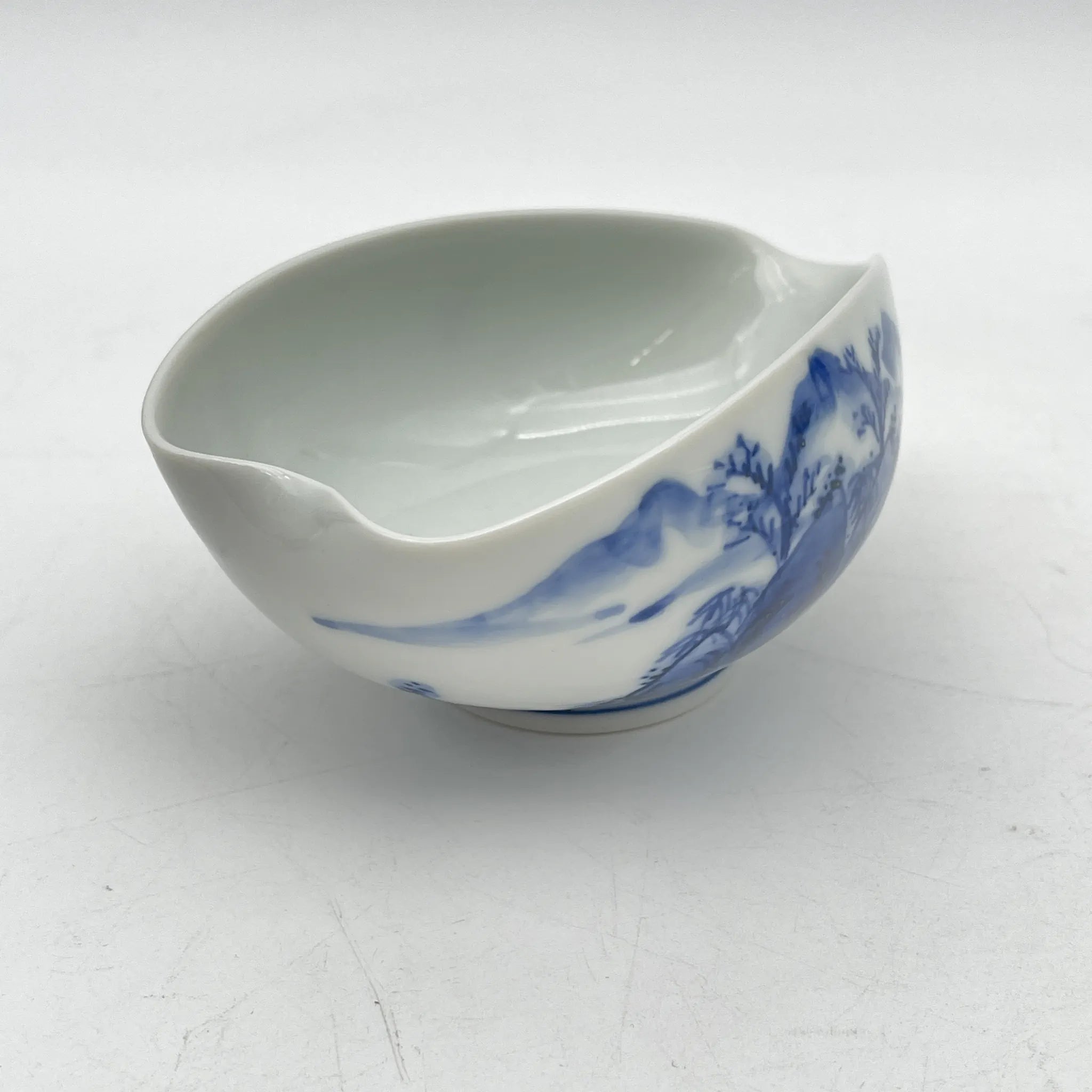 【复古】煎茶具组套(宝瓶,凉茶,茶碗5p) /出石永山/推测1960-80s /瓷器/日本/山水文学